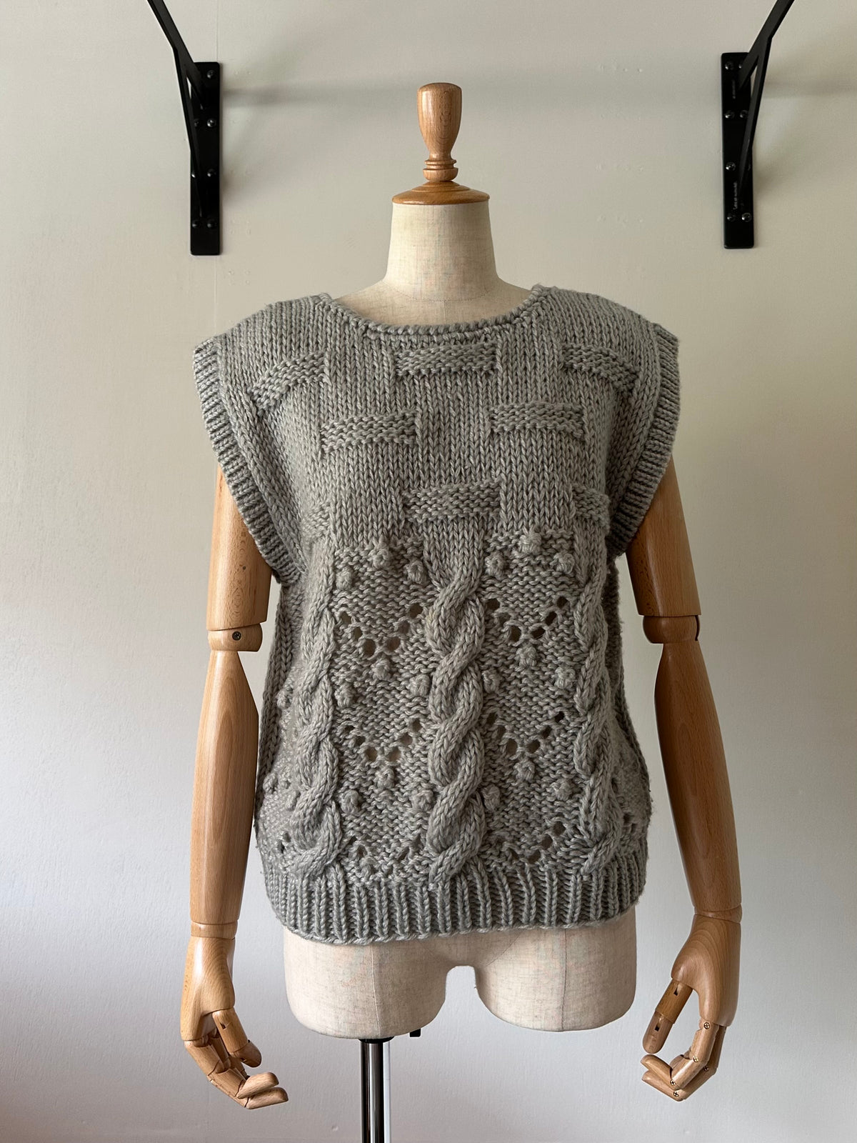 lacy knit vest