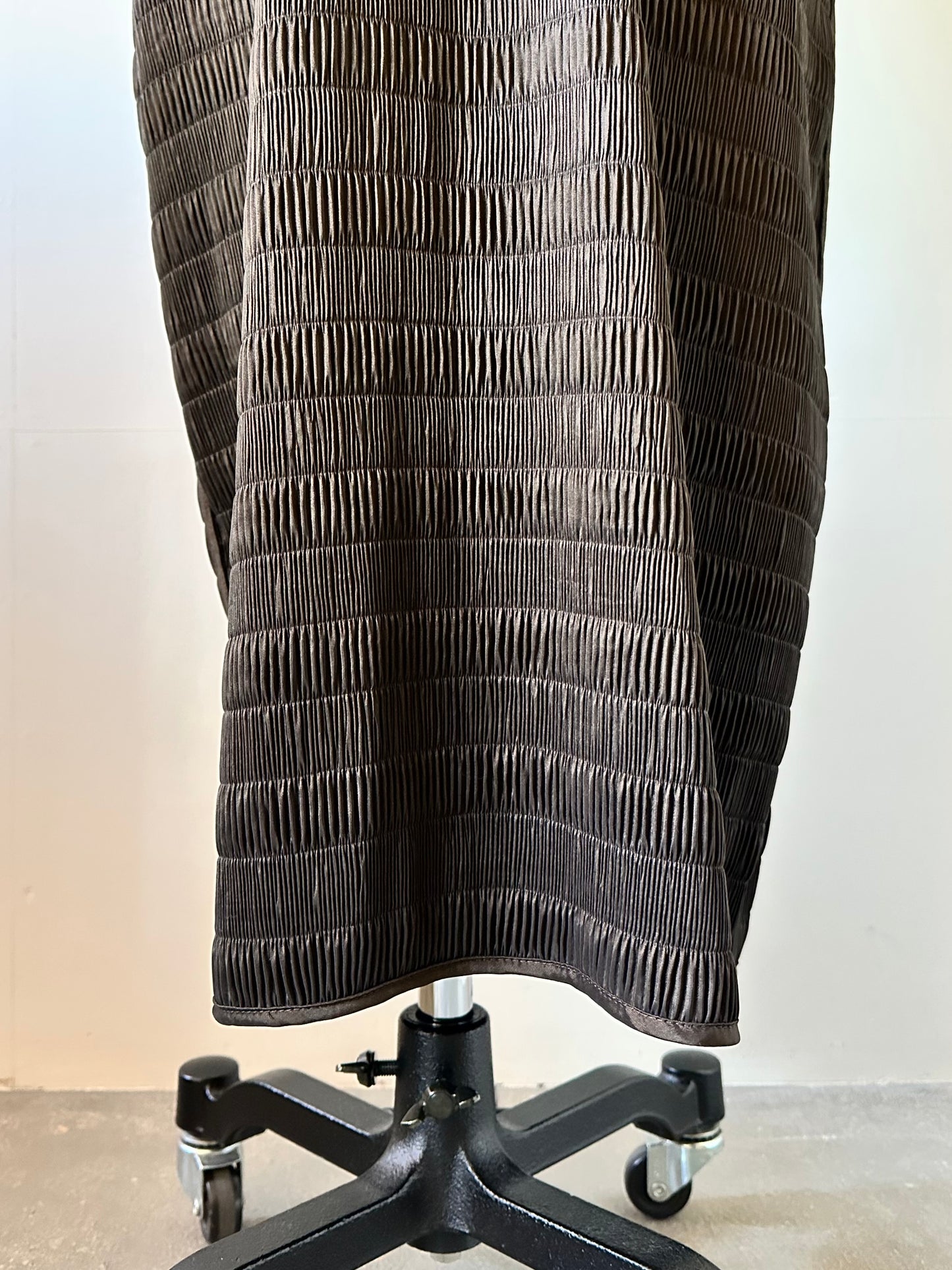 reversible pleats coat