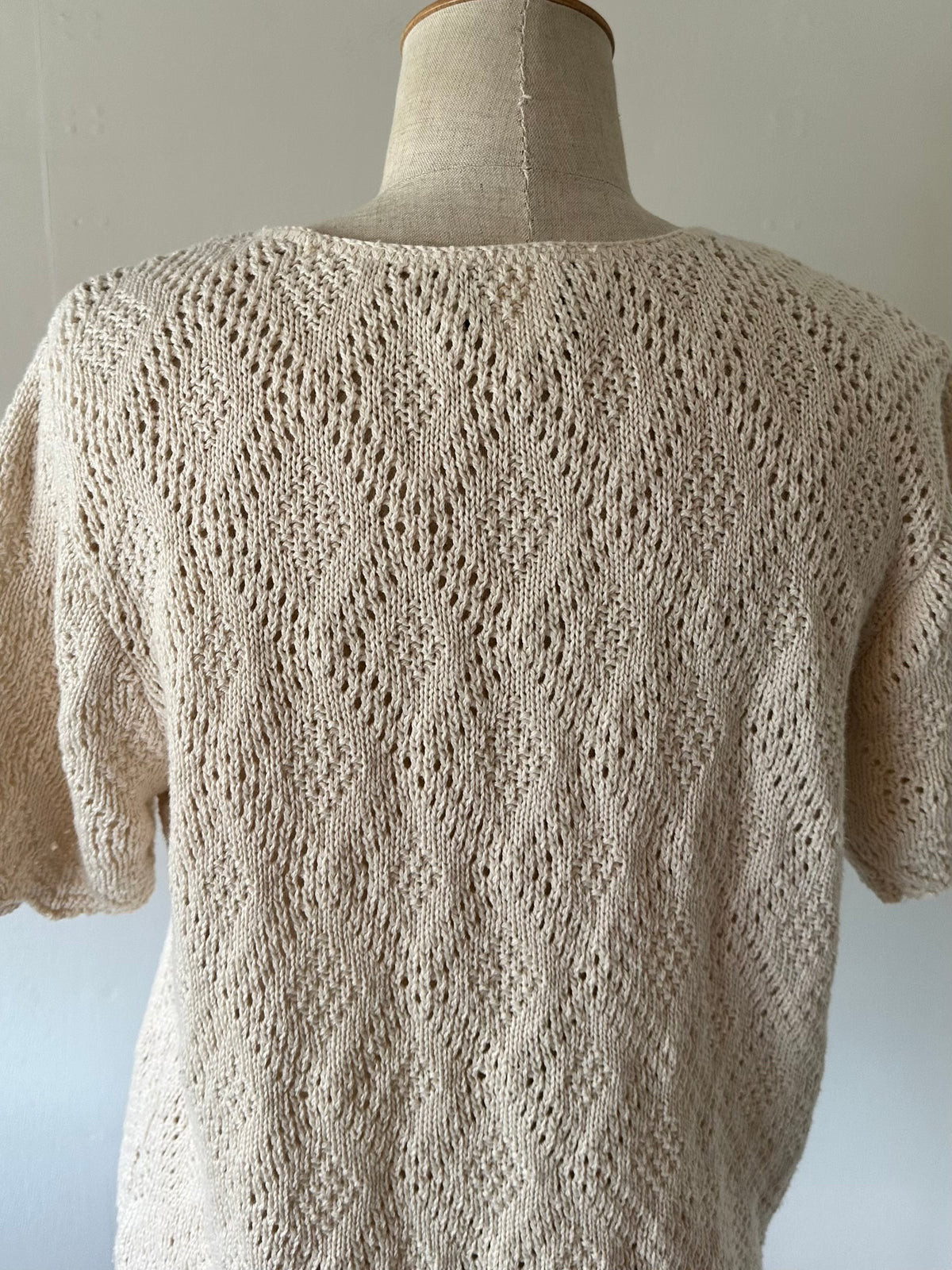 short sleeve knit cardigan