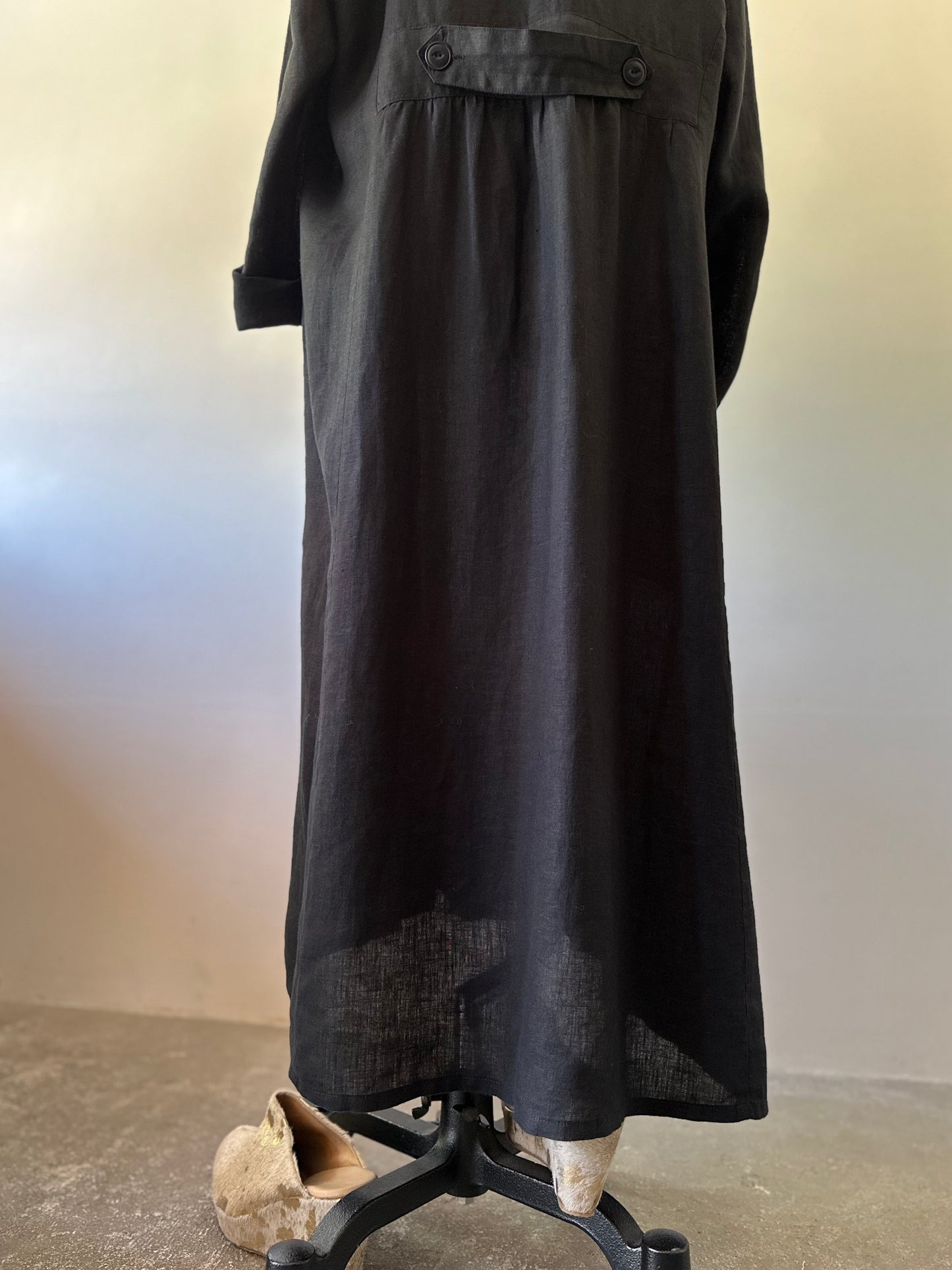 FLAX linen dress coat