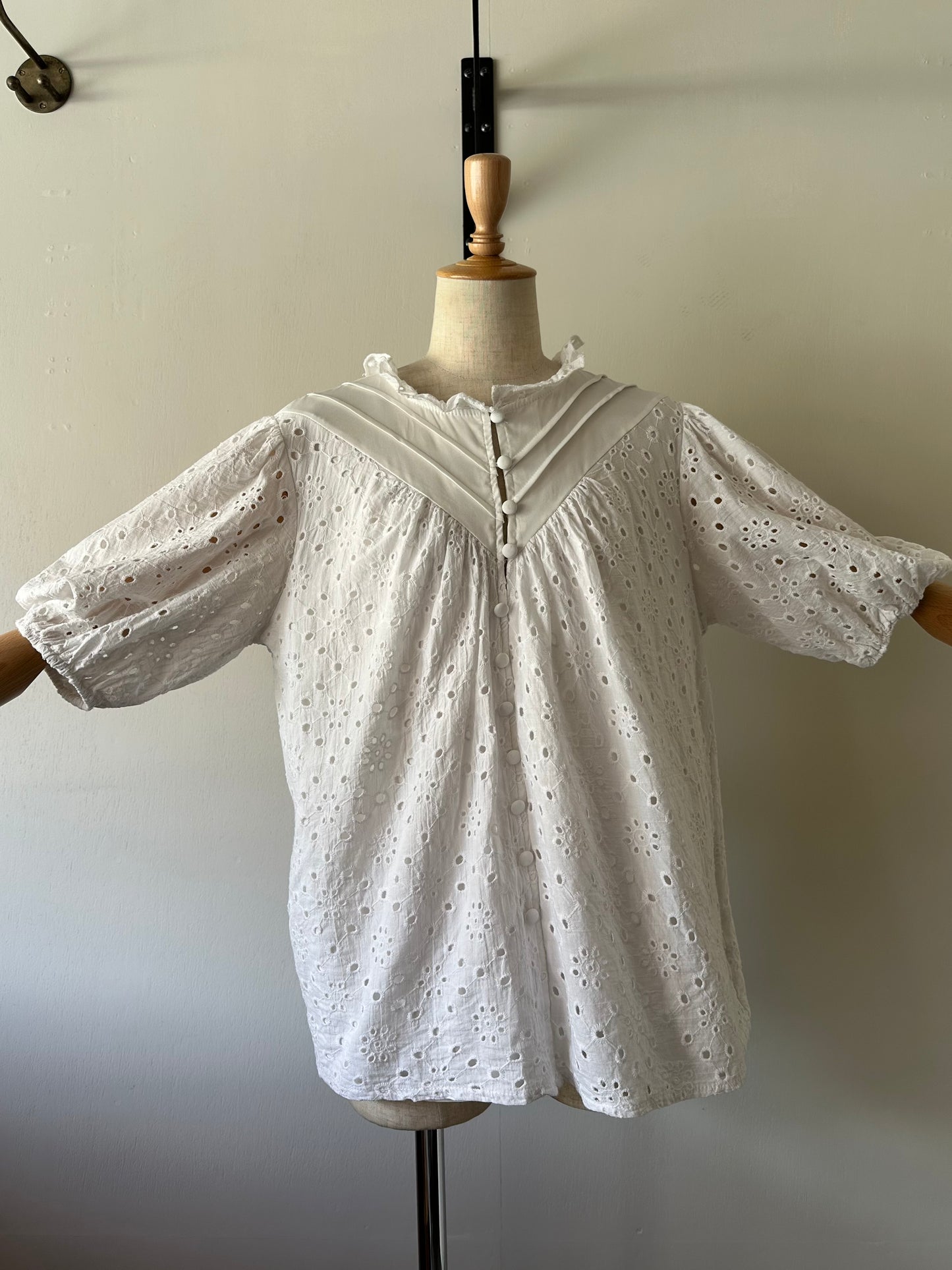 eyelet lace blouse