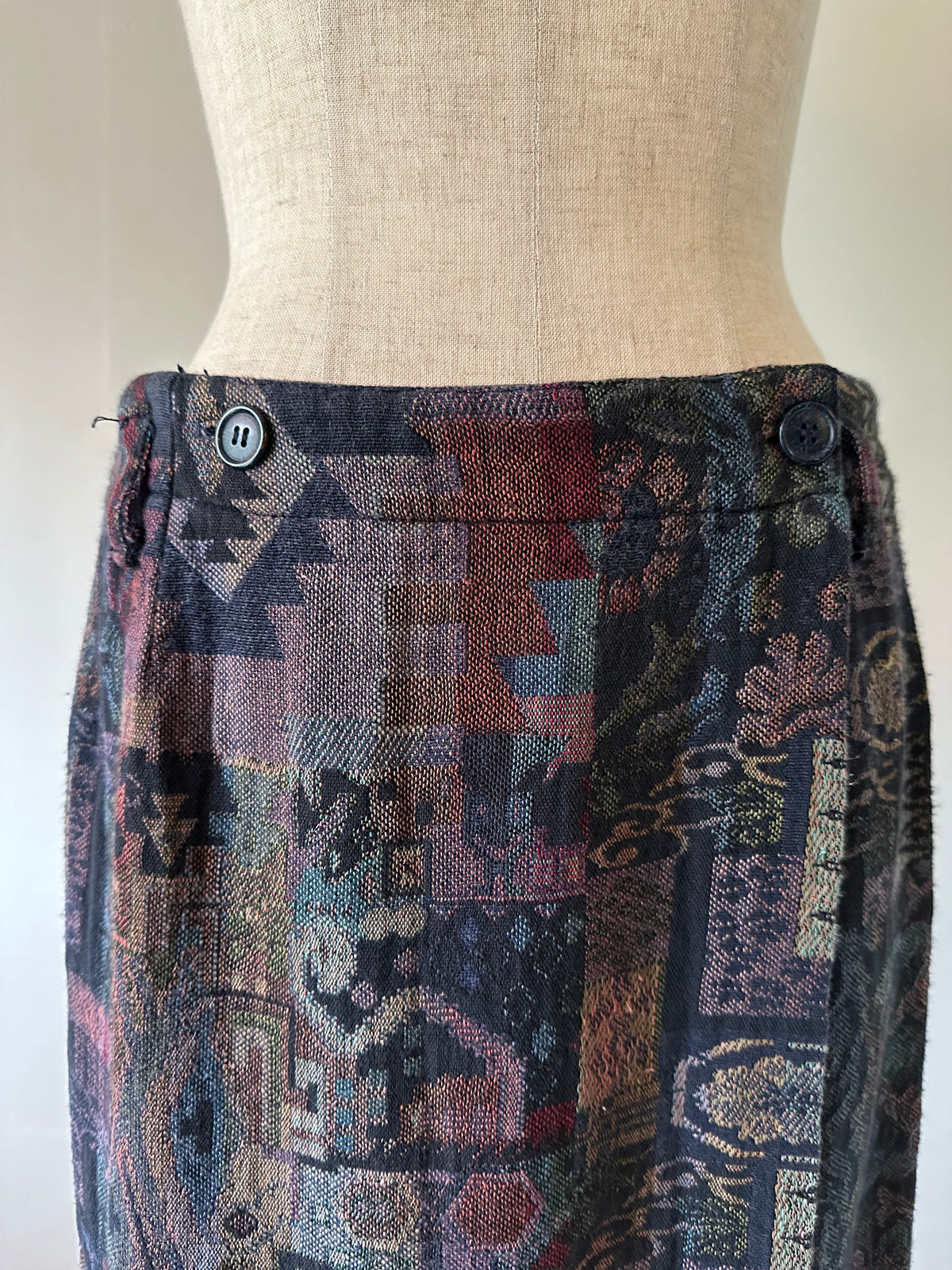 woven wrap skirt