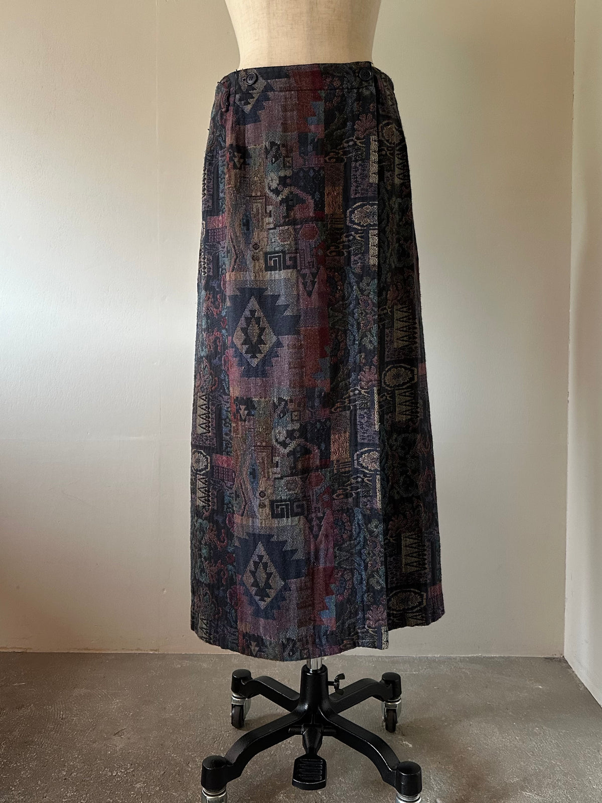 woven wrap skirt