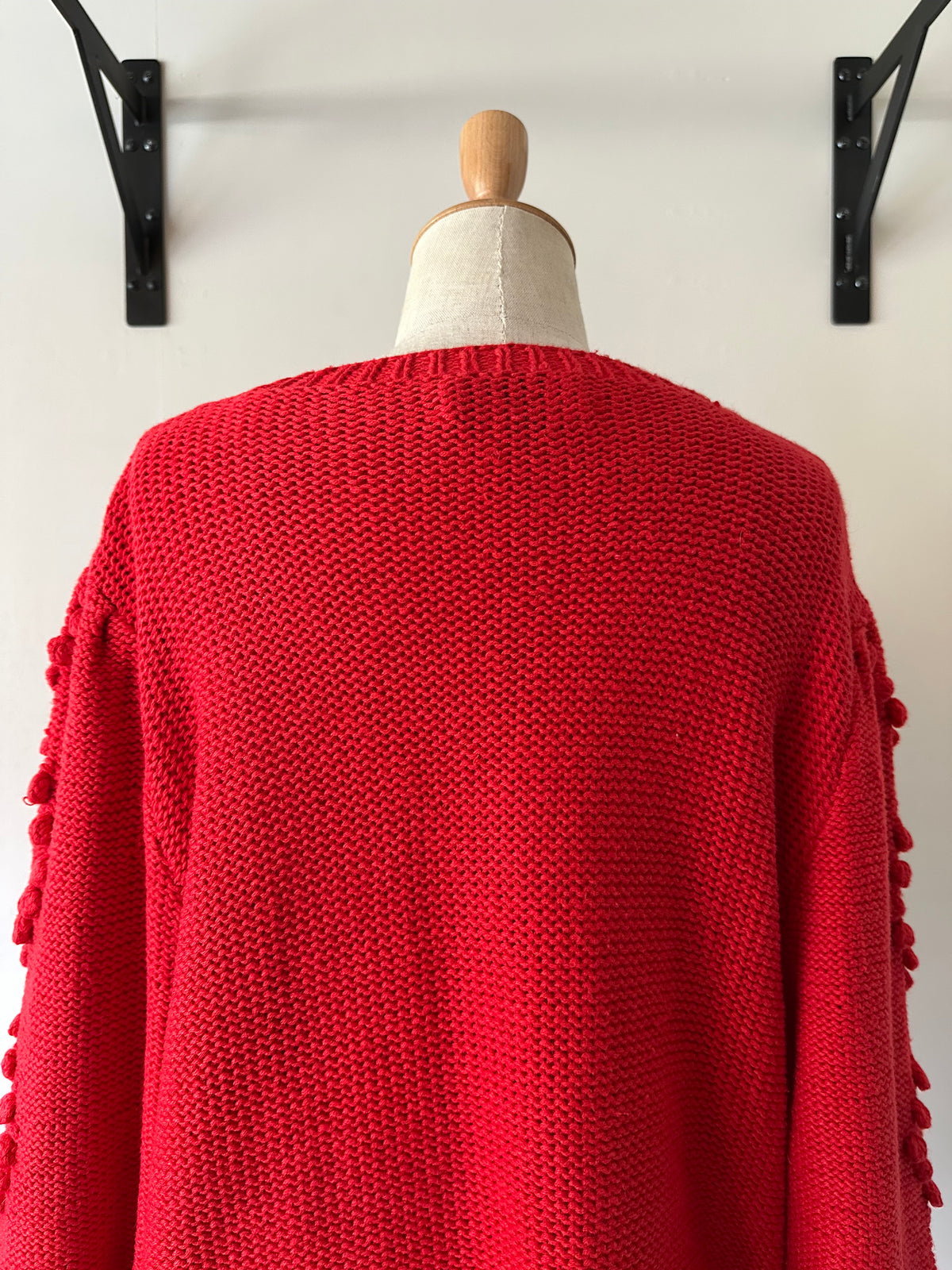 ribbon×flower knit sweater