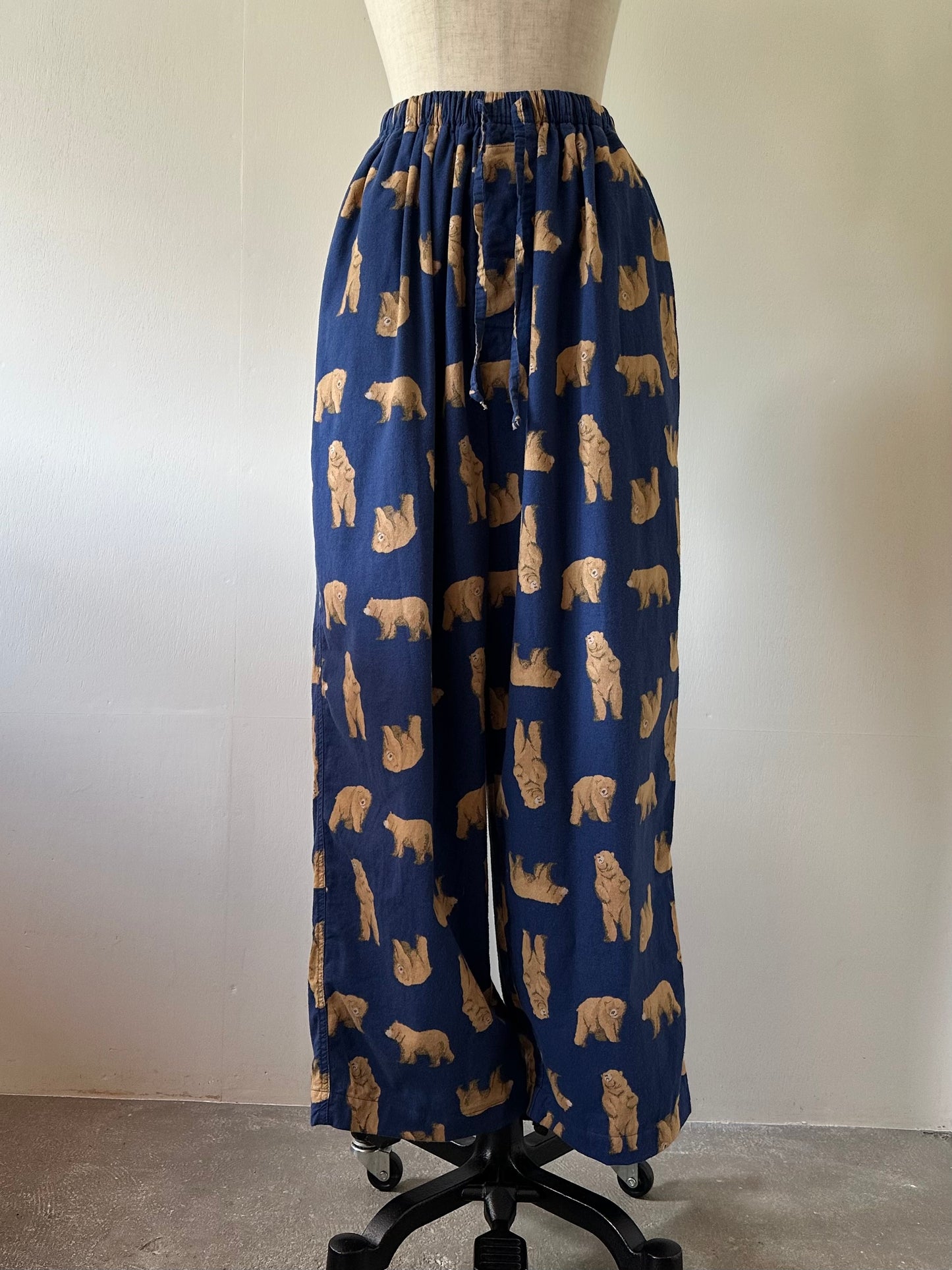 bear pattern pants