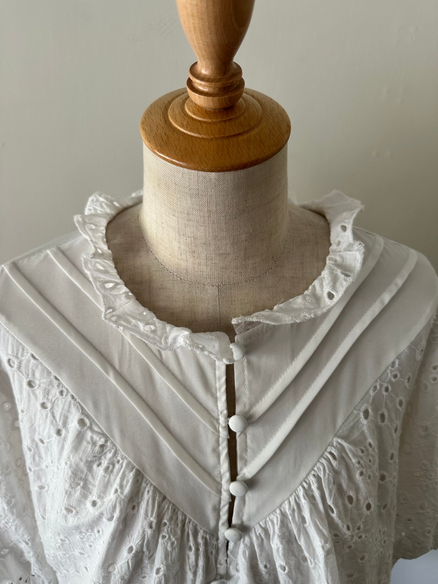 eyelet lace blouse