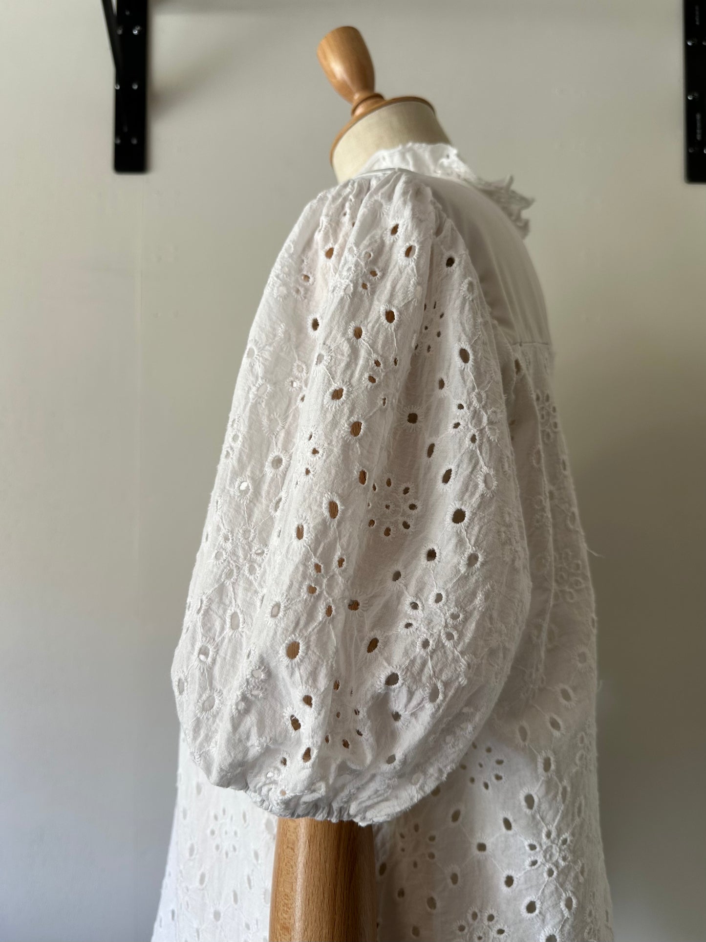 eyelet lace blouse