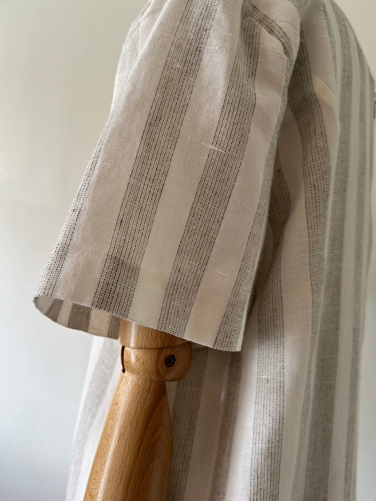 stripe switching dress