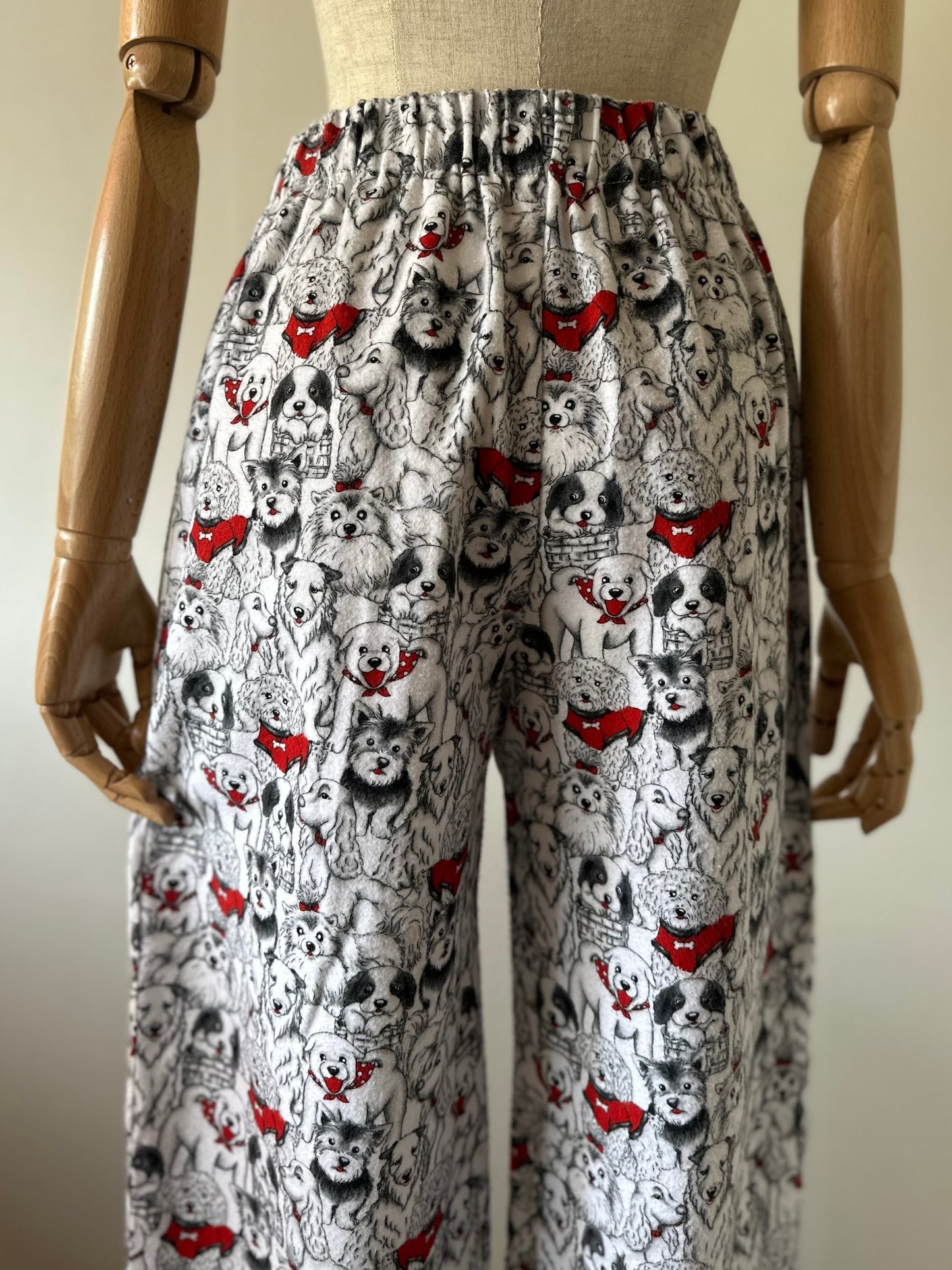 dog pattern pants