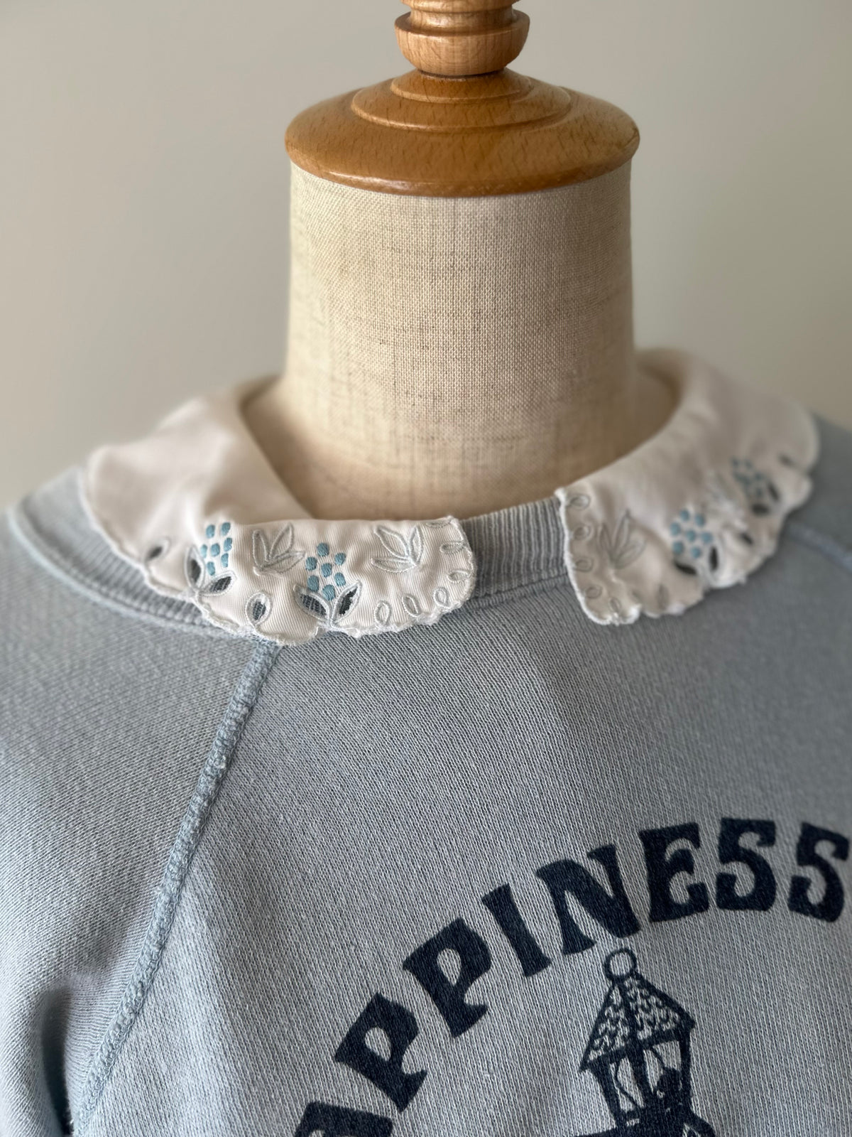 embroidery collar night dress