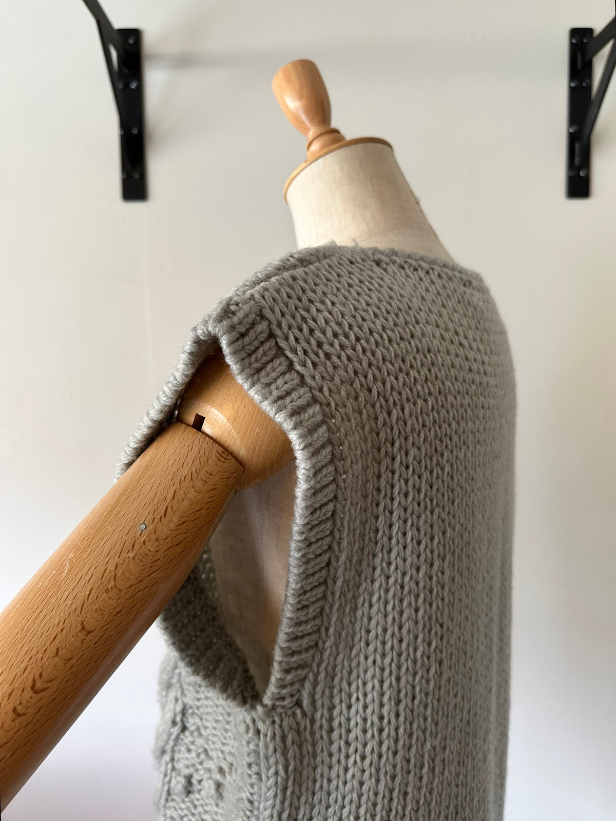 lacy knit vest