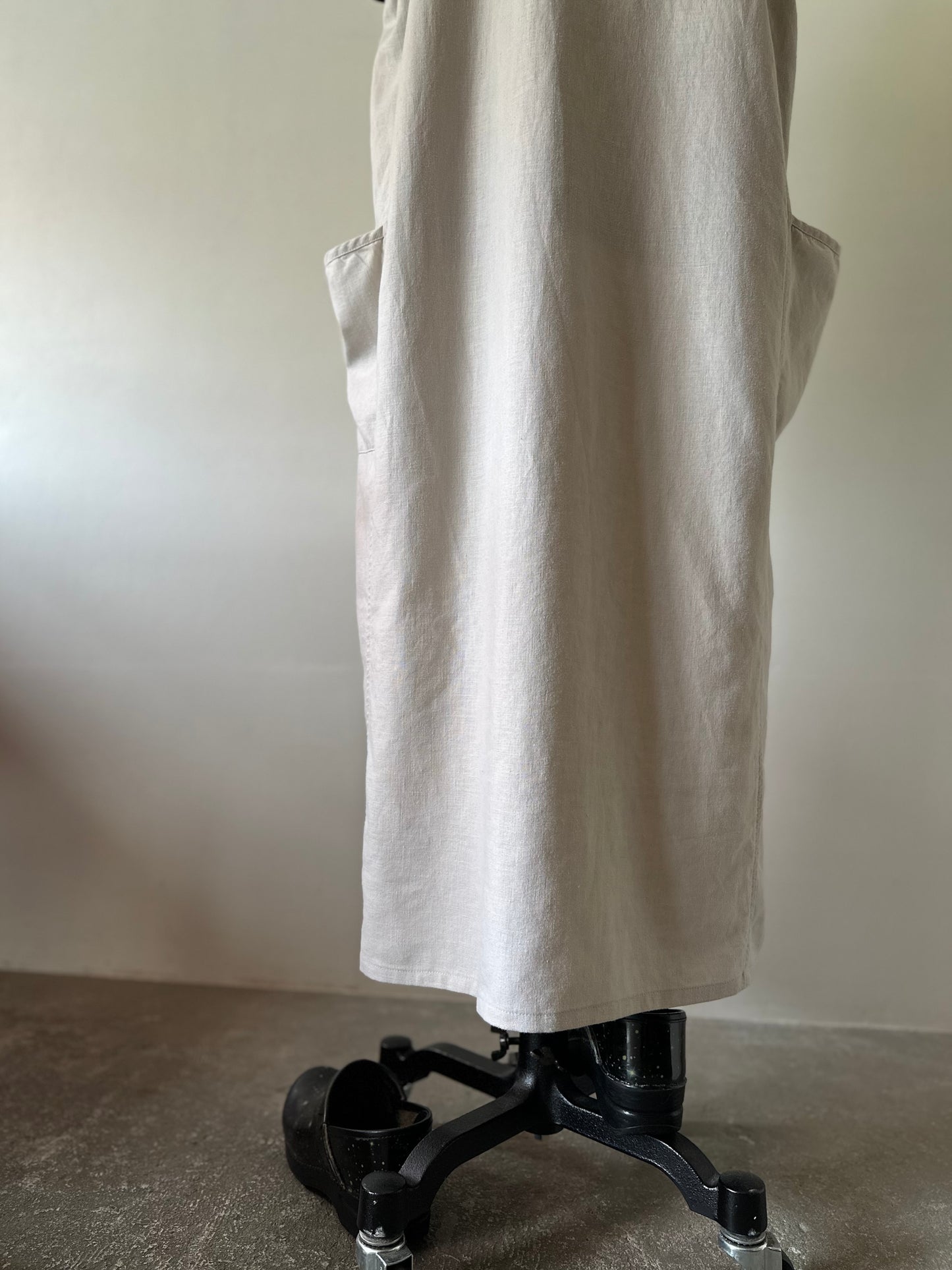 cotton linen sleeveless dress