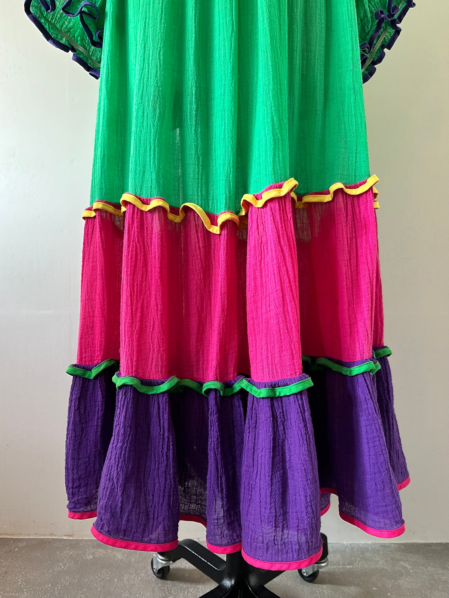 cotton tiered dress