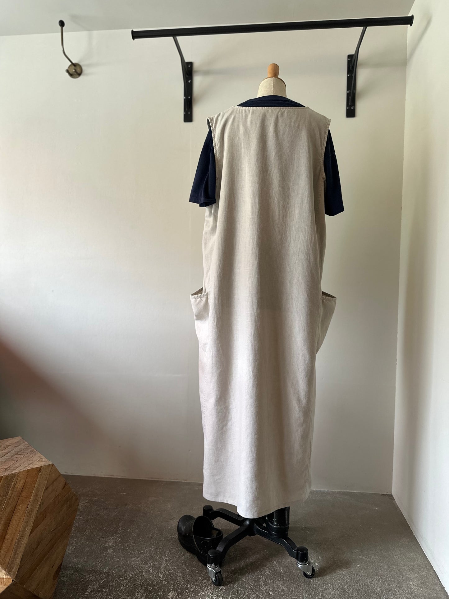 cotton linen sleeveless dress