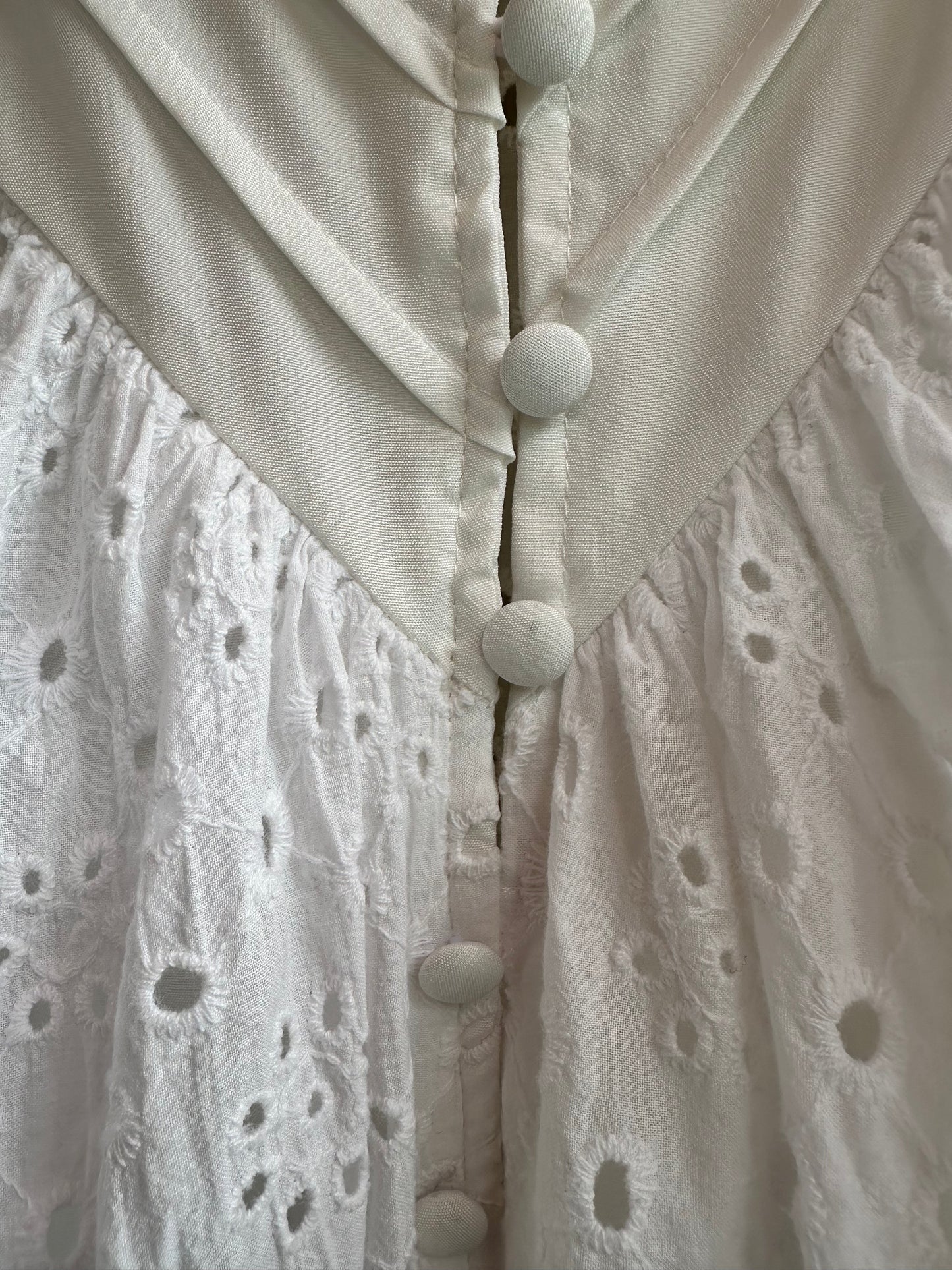eyelet lace blouse