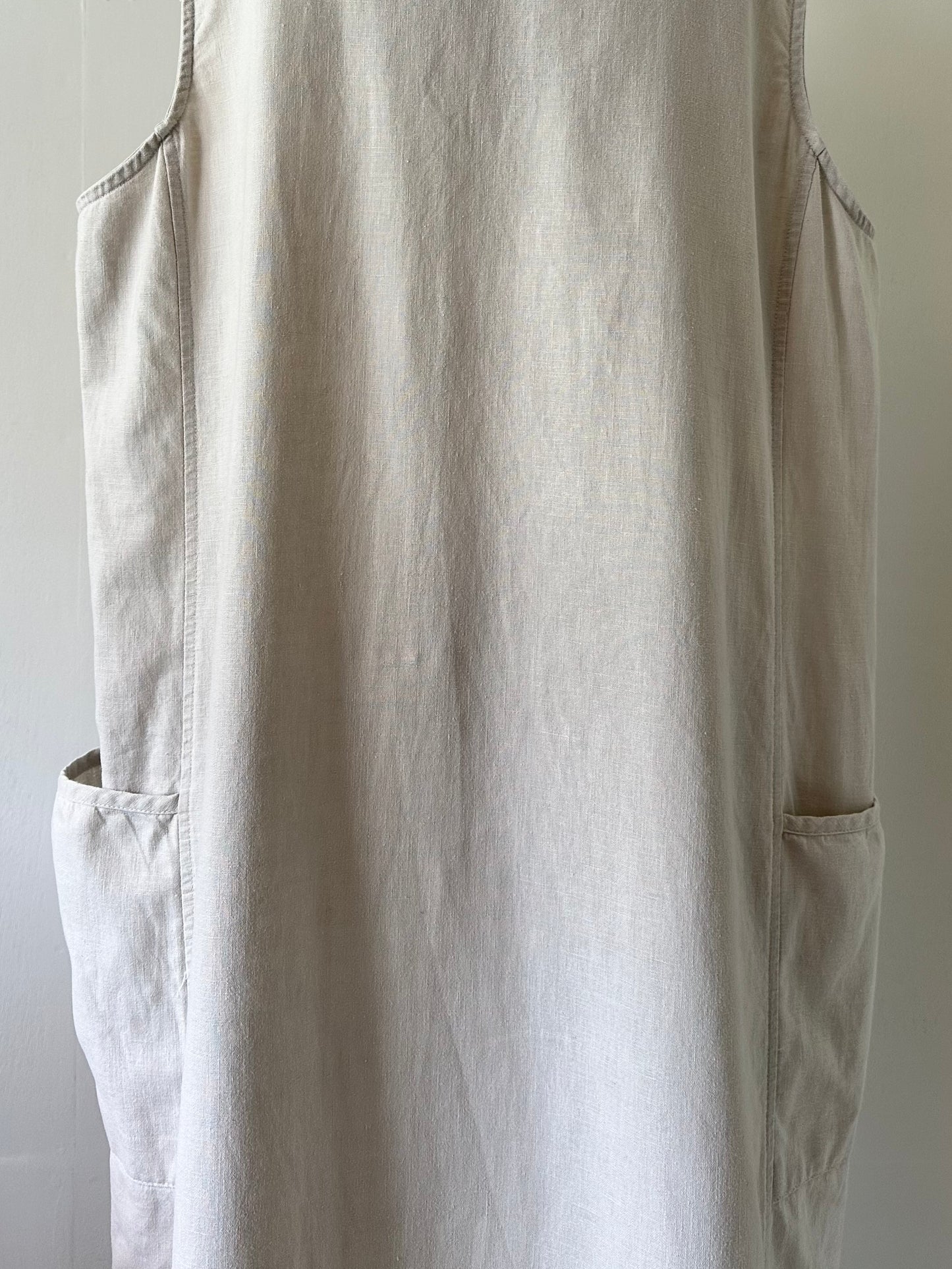 cotton linen sleeveless dress