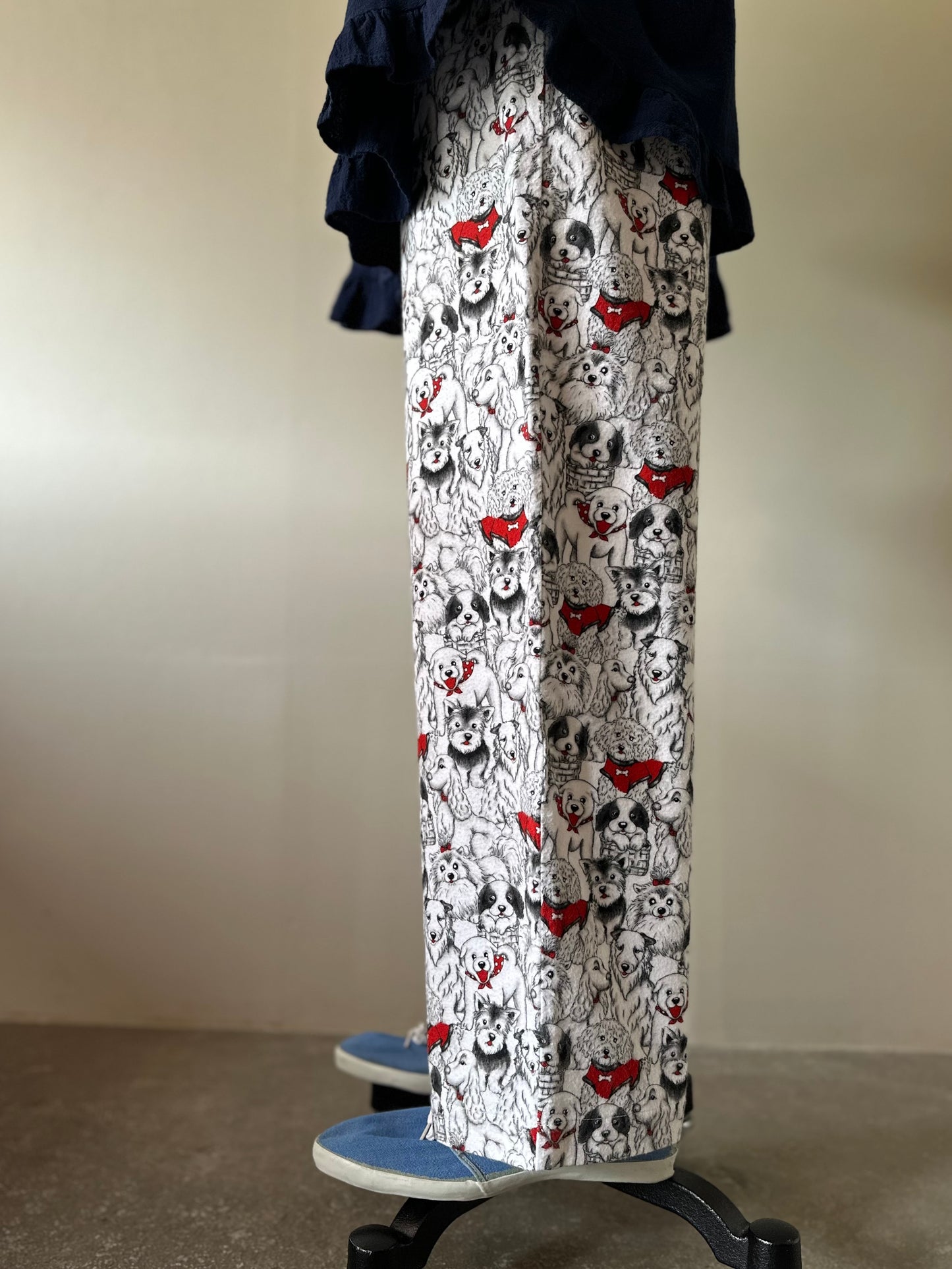 dog pattern pants