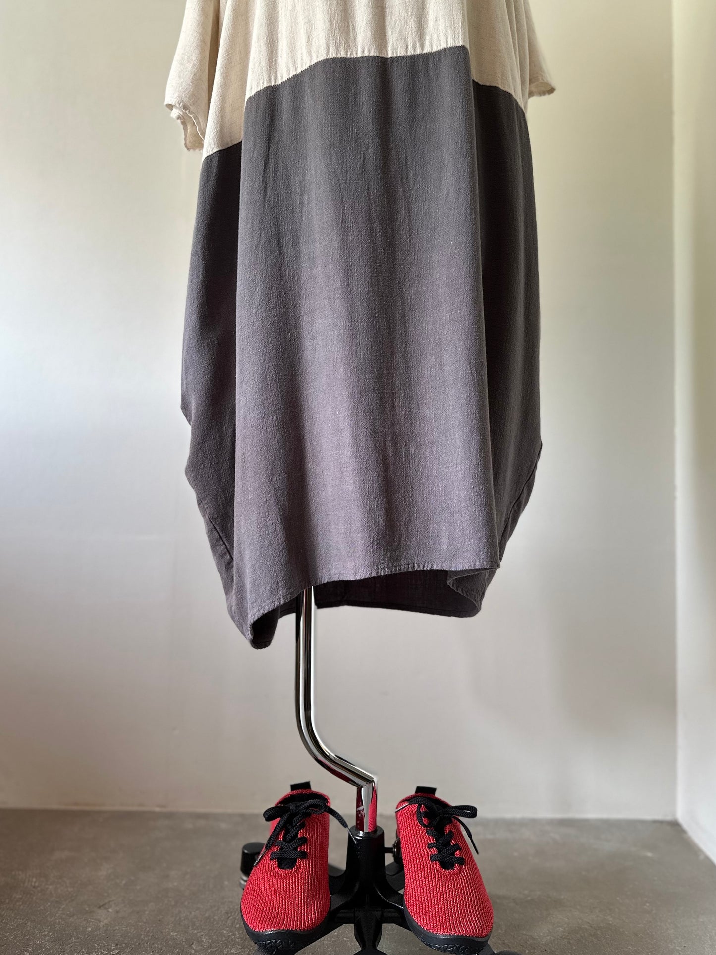 bicolor tunic dress