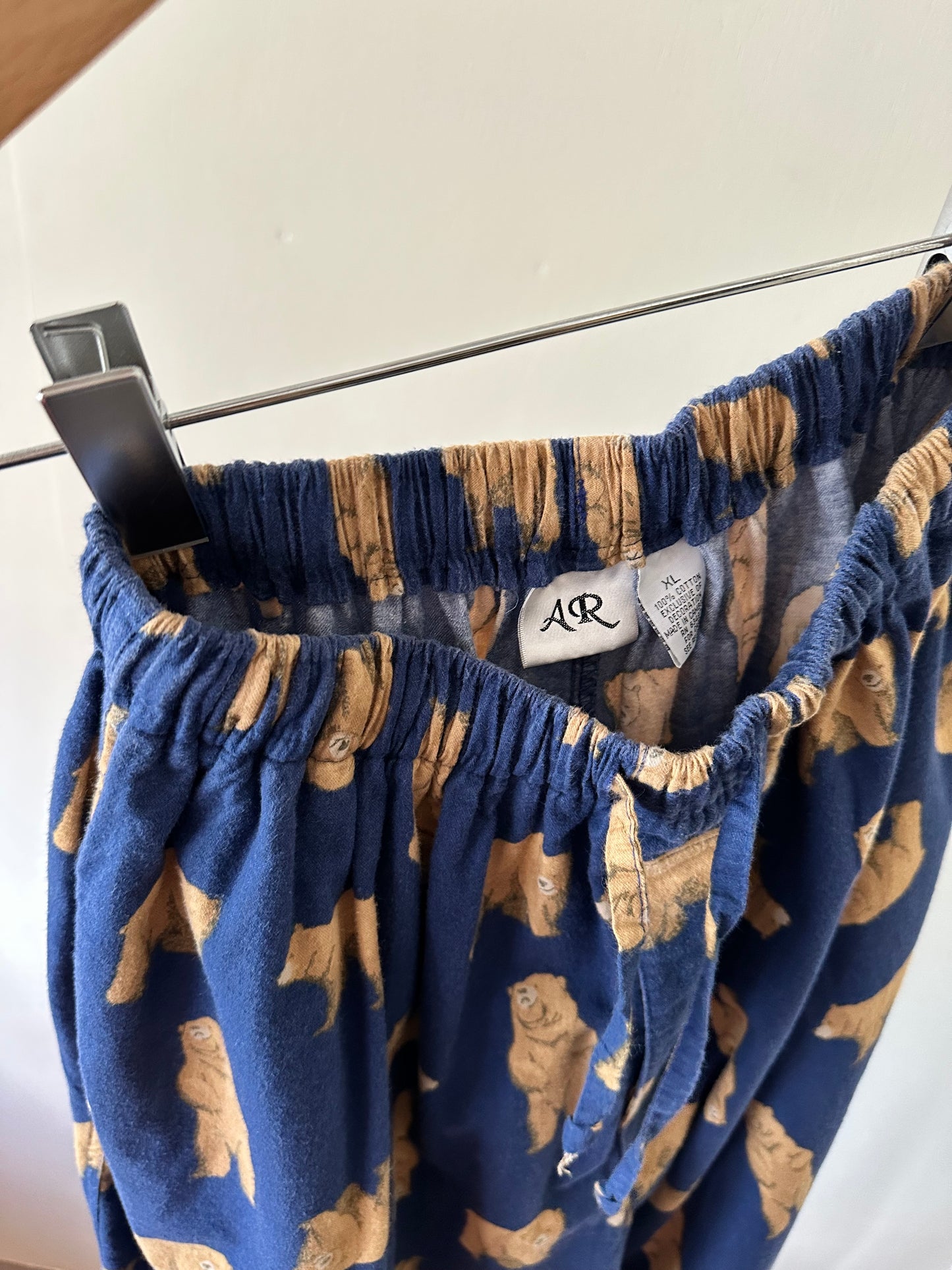 bear pattern pants