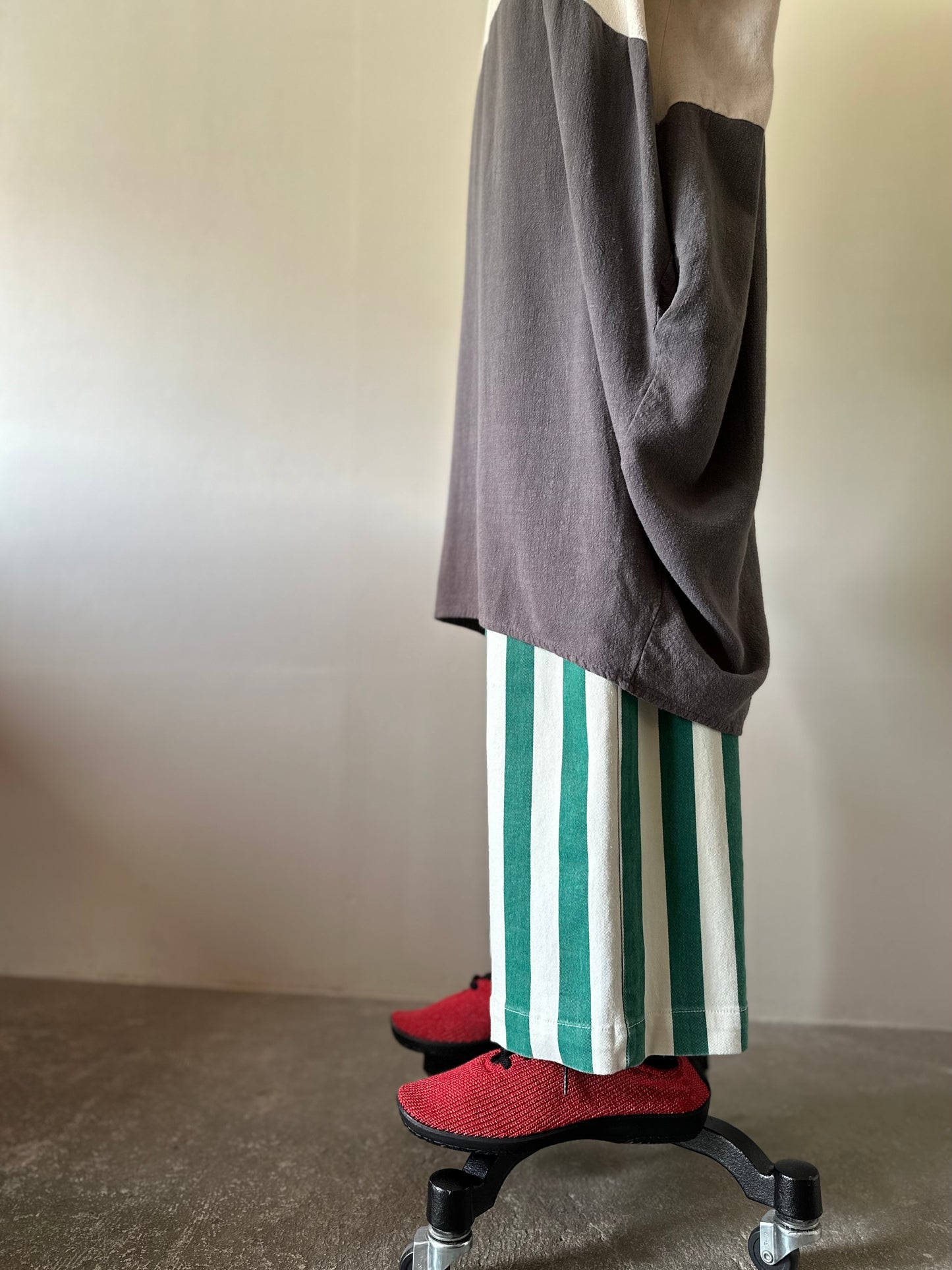 bicolor tunic dress