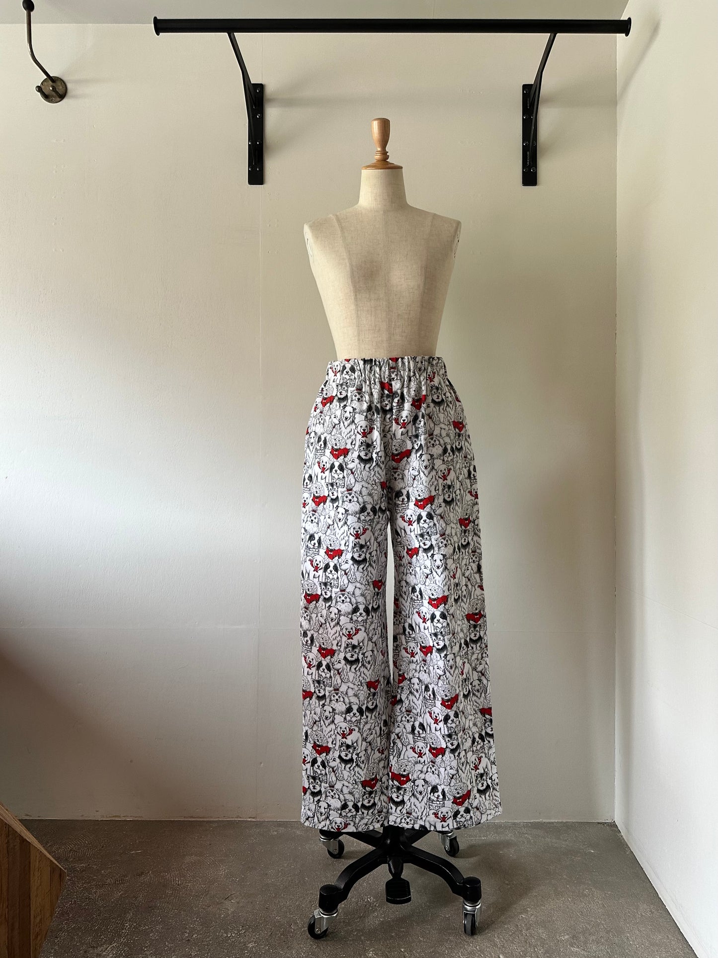 dog pattern pants