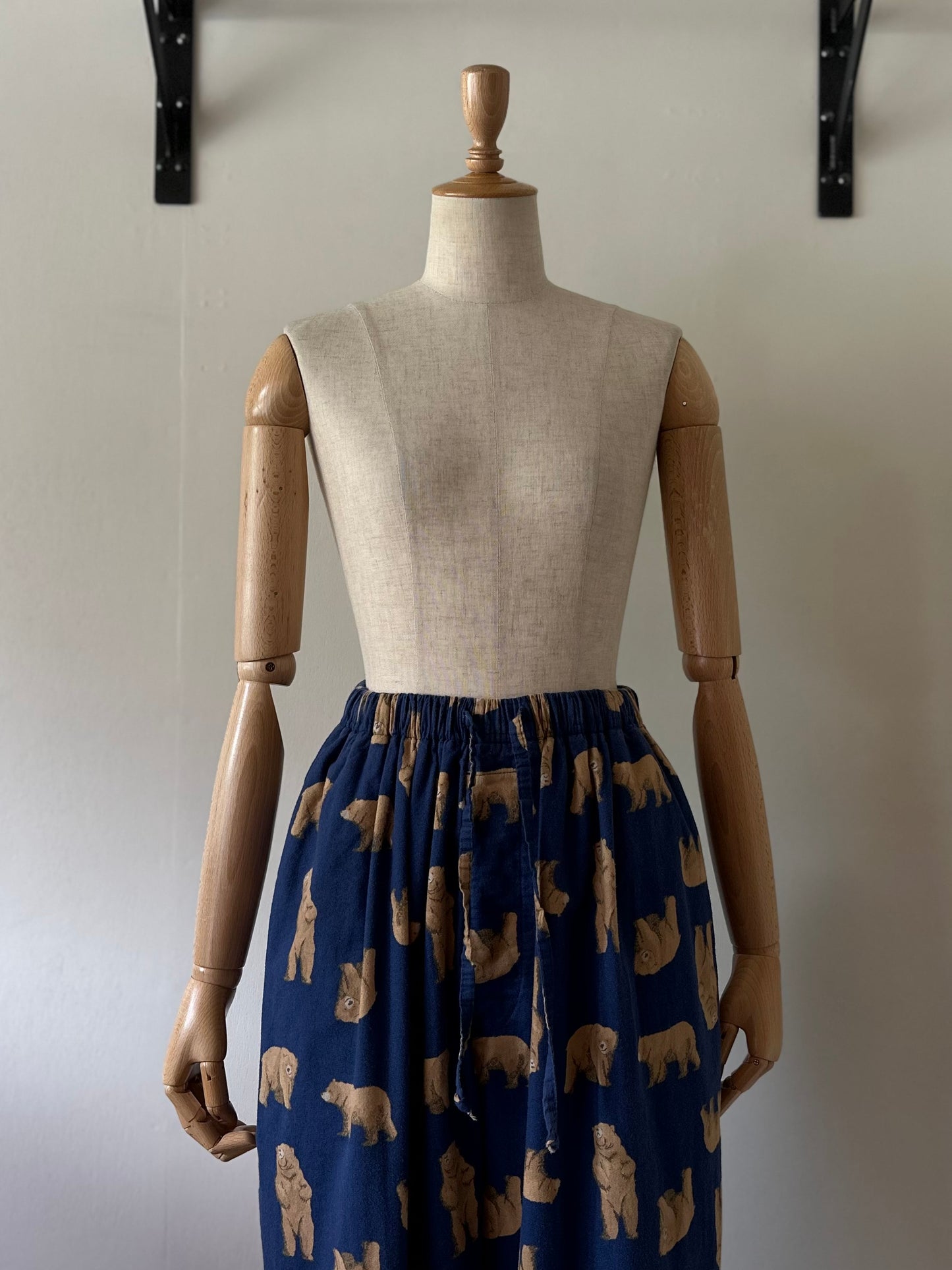 bear pattern pants
