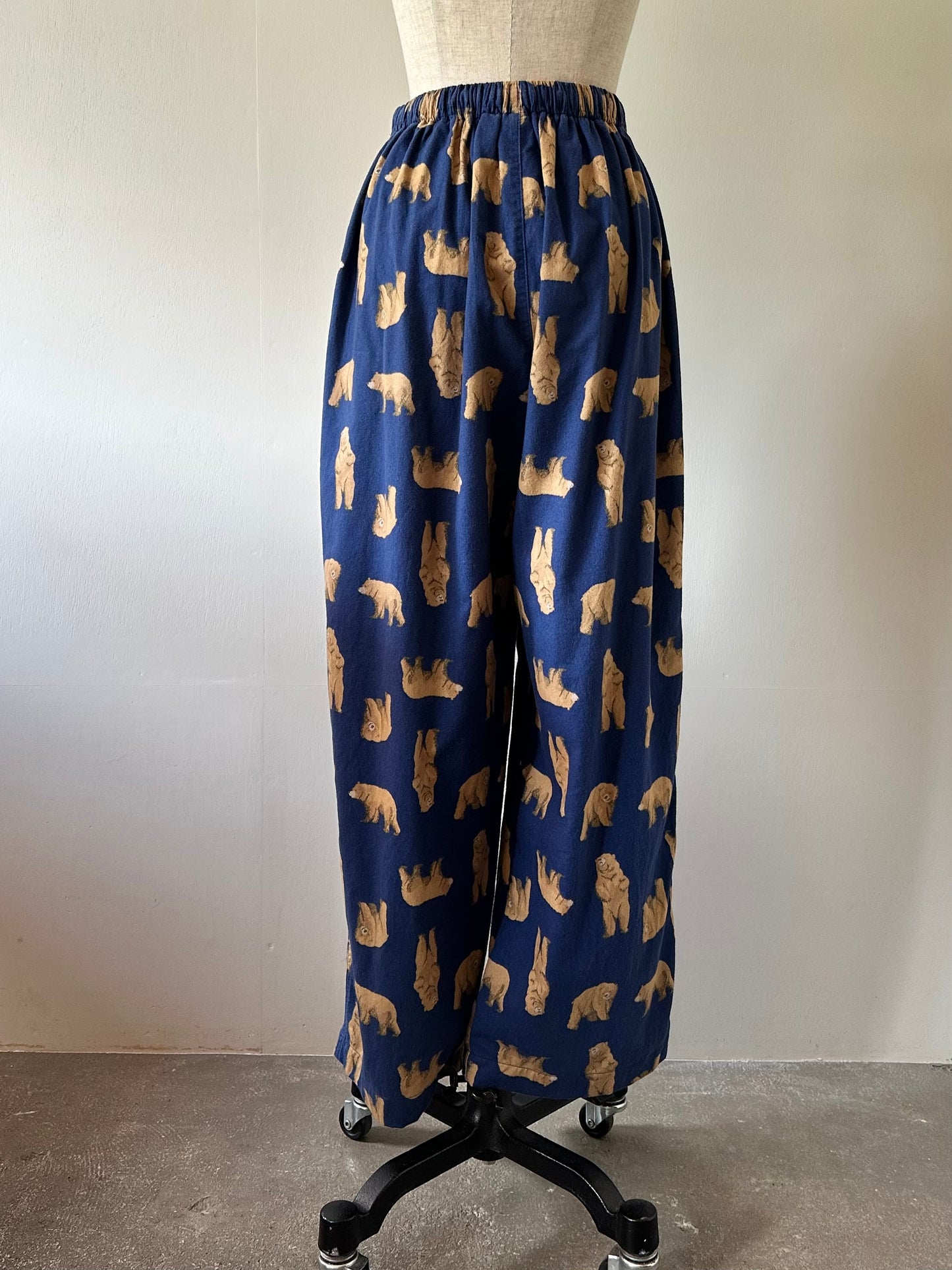 bear pattern pants