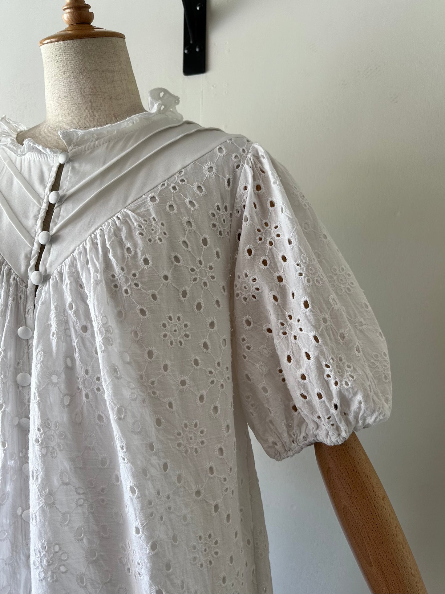 eyelet lace blouse