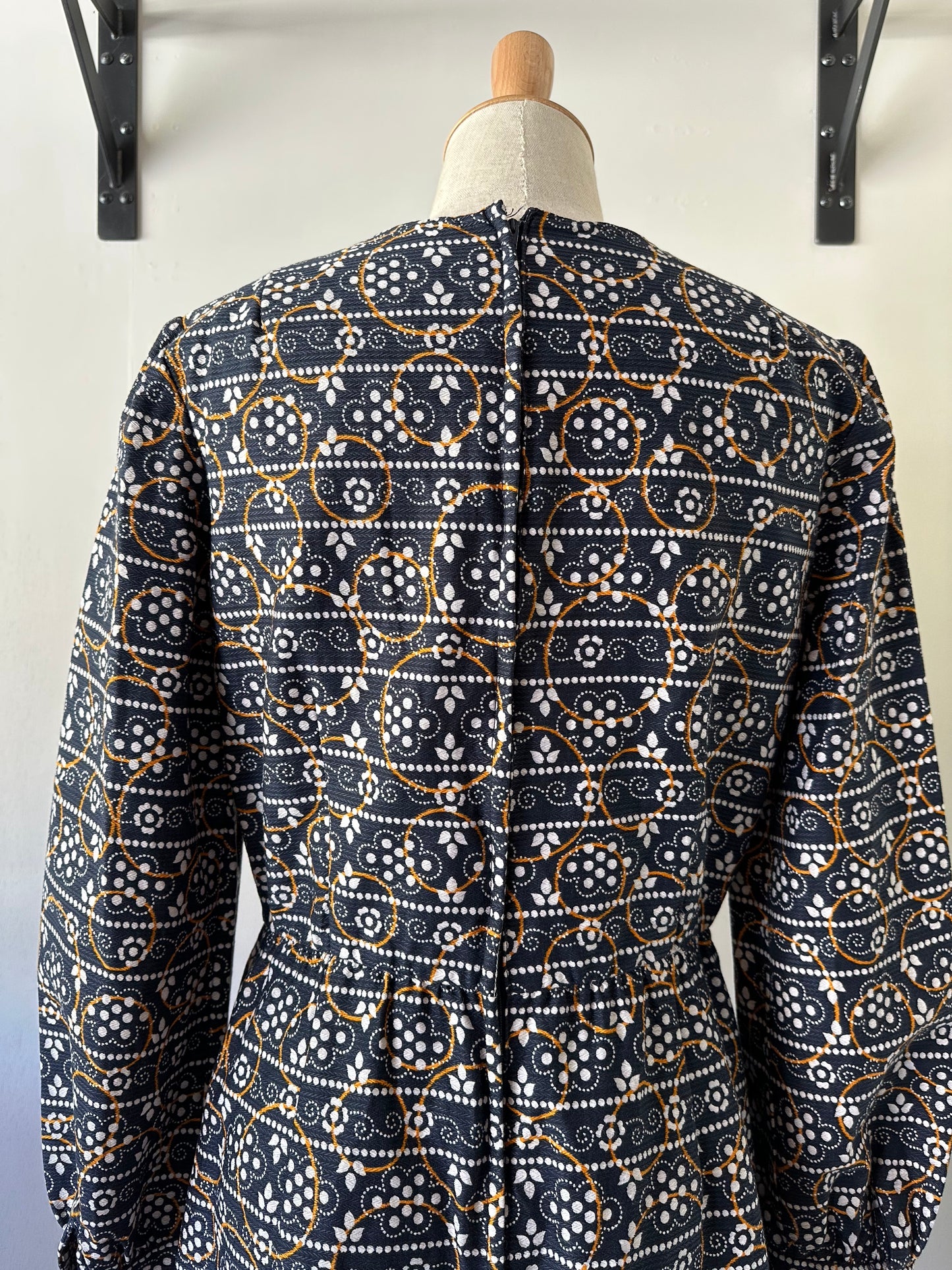 60s rhinestone layered design dress