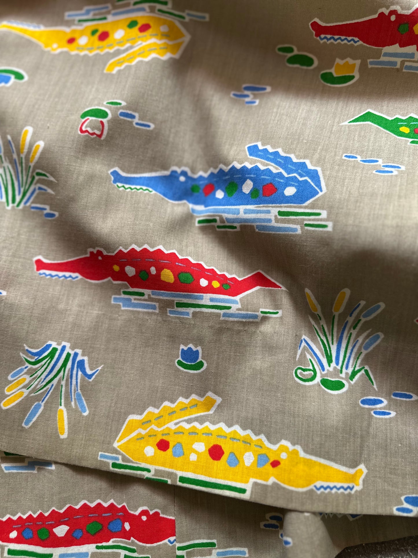 crocodile pattern skirt