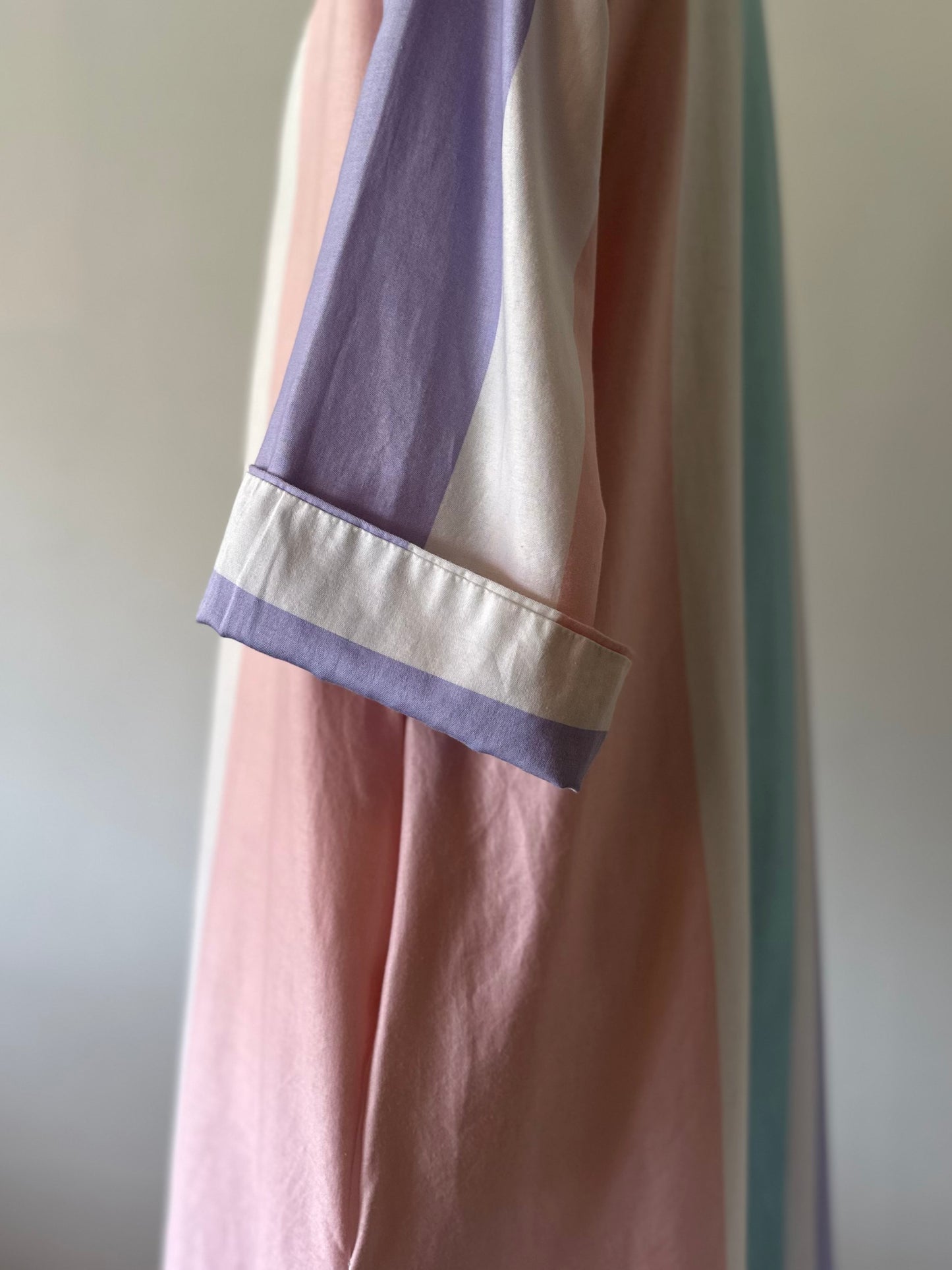 multi stripe shirt dress