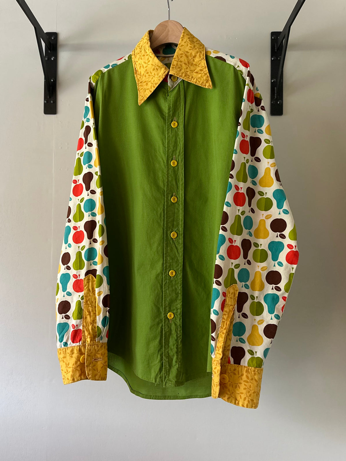 fruit leaves pattern shirt