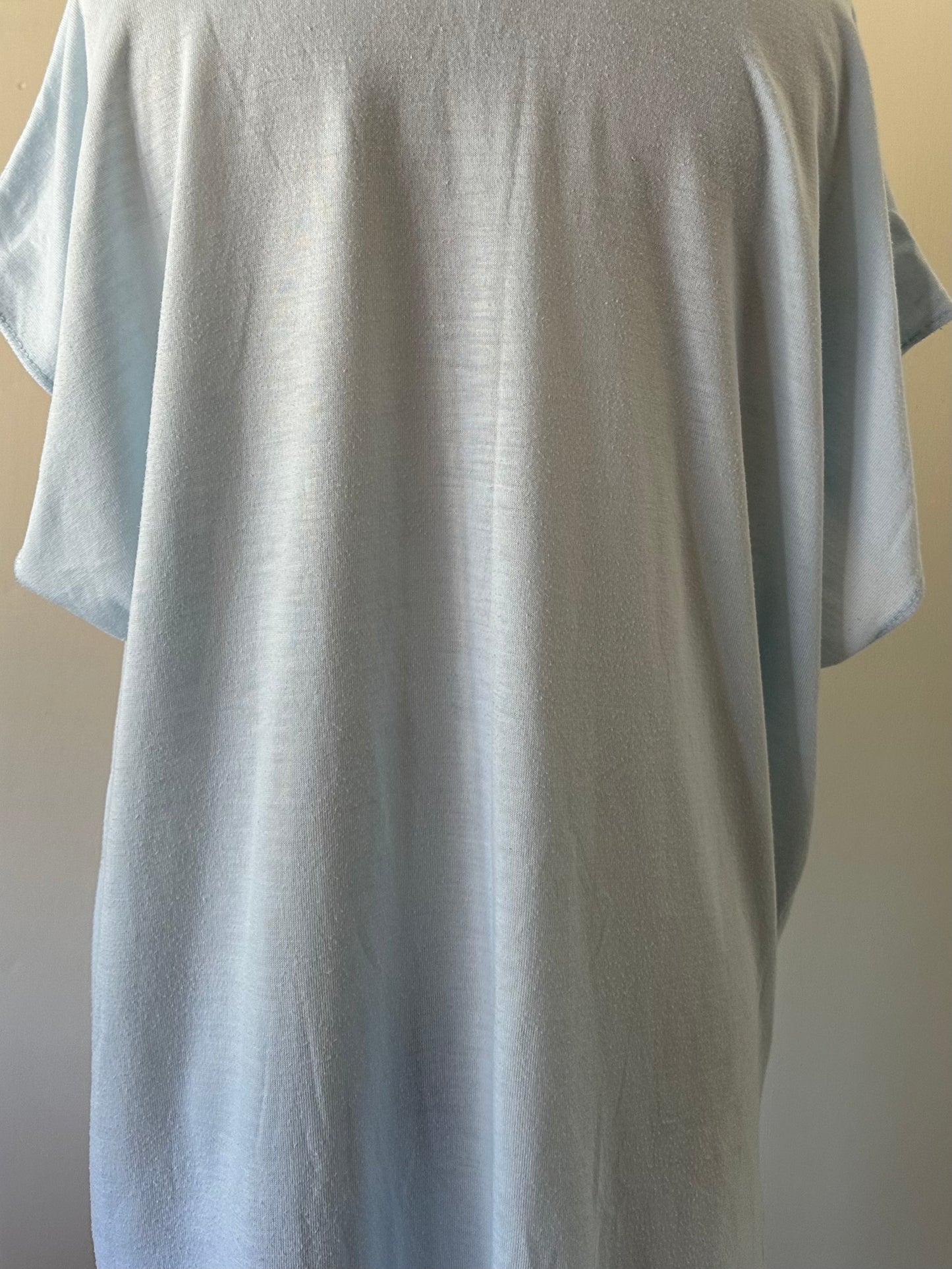 sleeveless print T-shirt