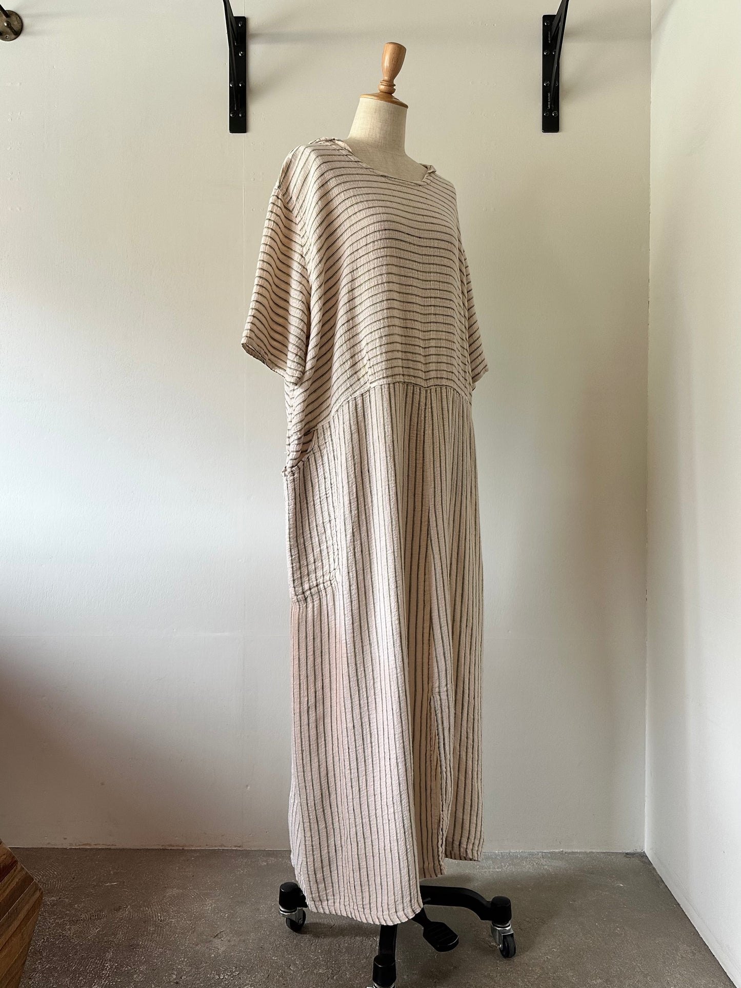 FLAX linen stripe dress