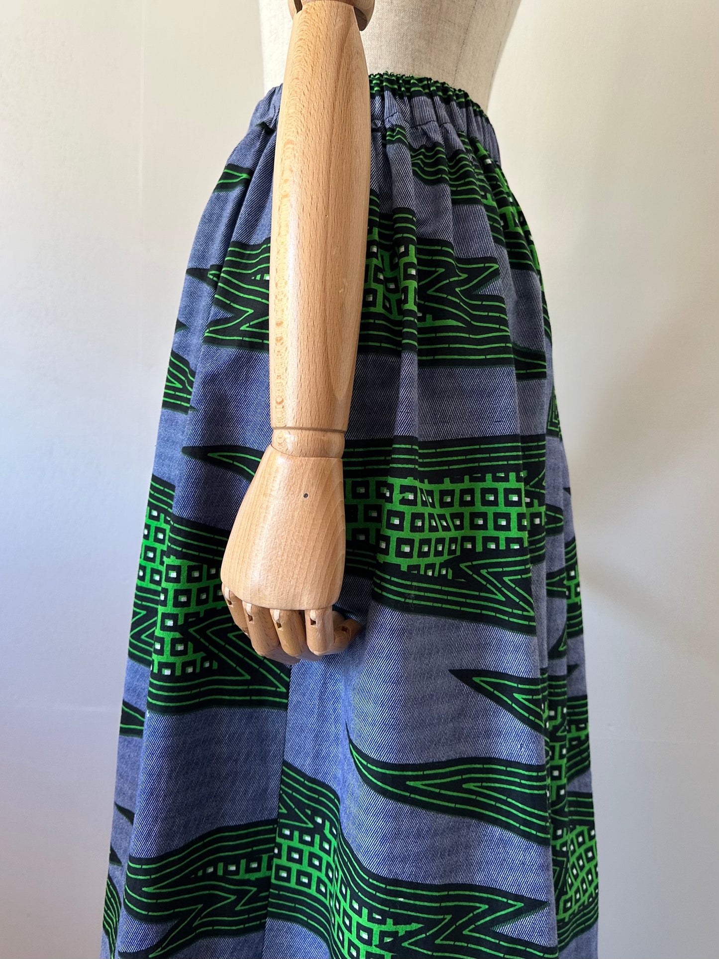 African print skirt