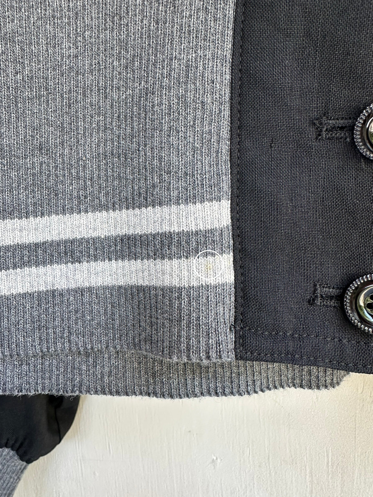 cropped rib jacket