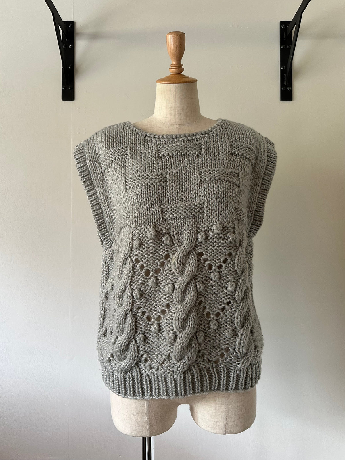 lacy knit vest