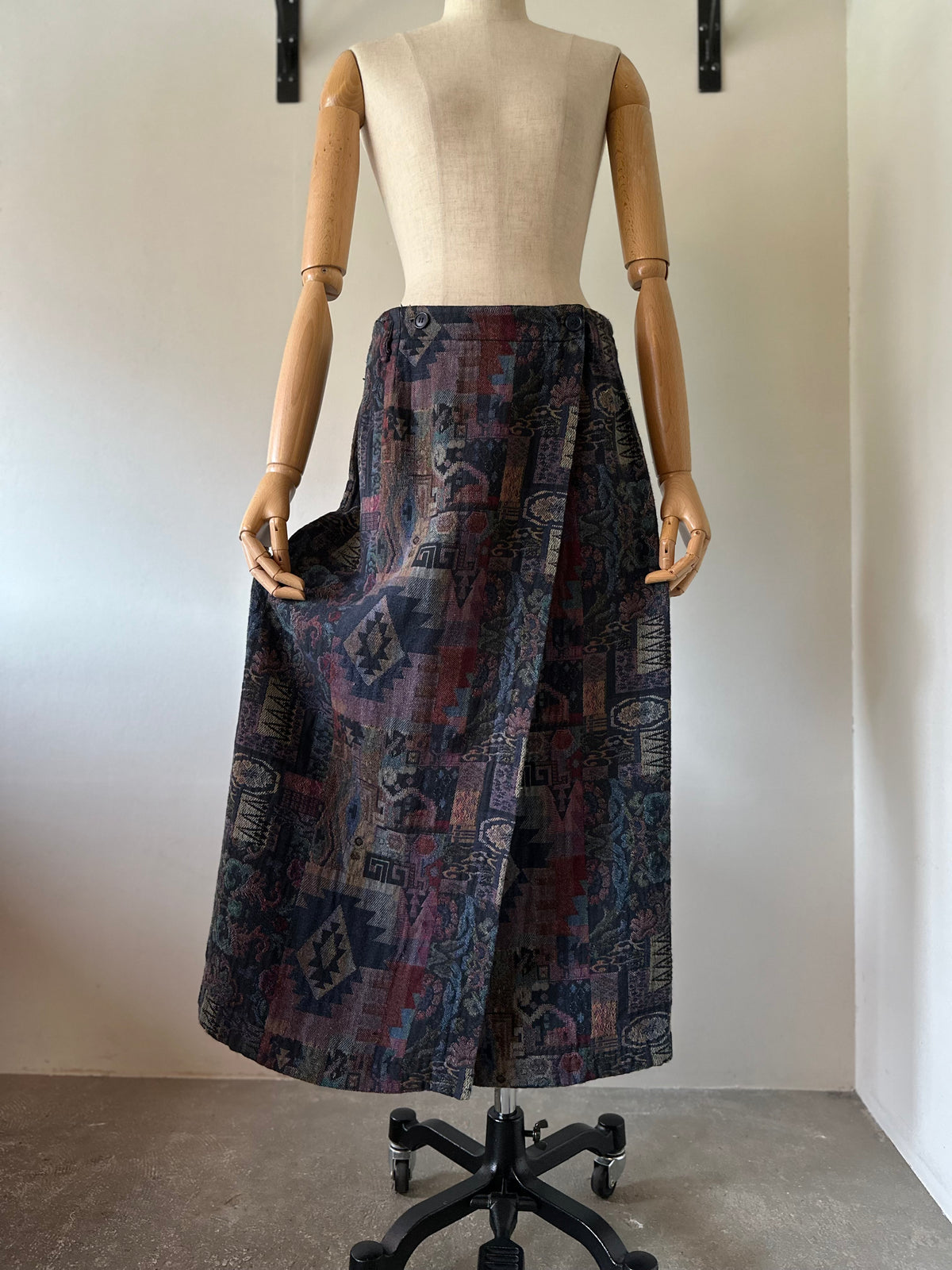 woven wrap skirt