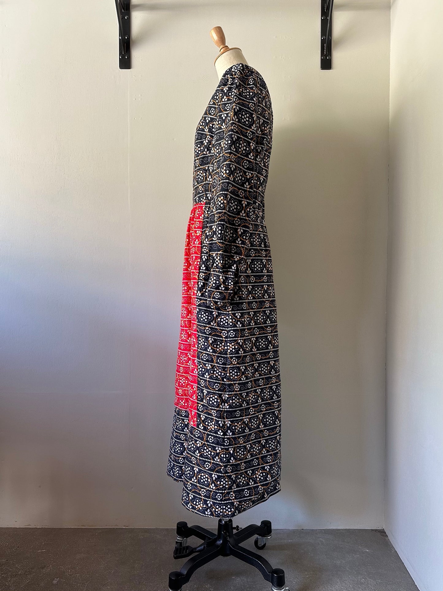 60s rhinestone layered design dress