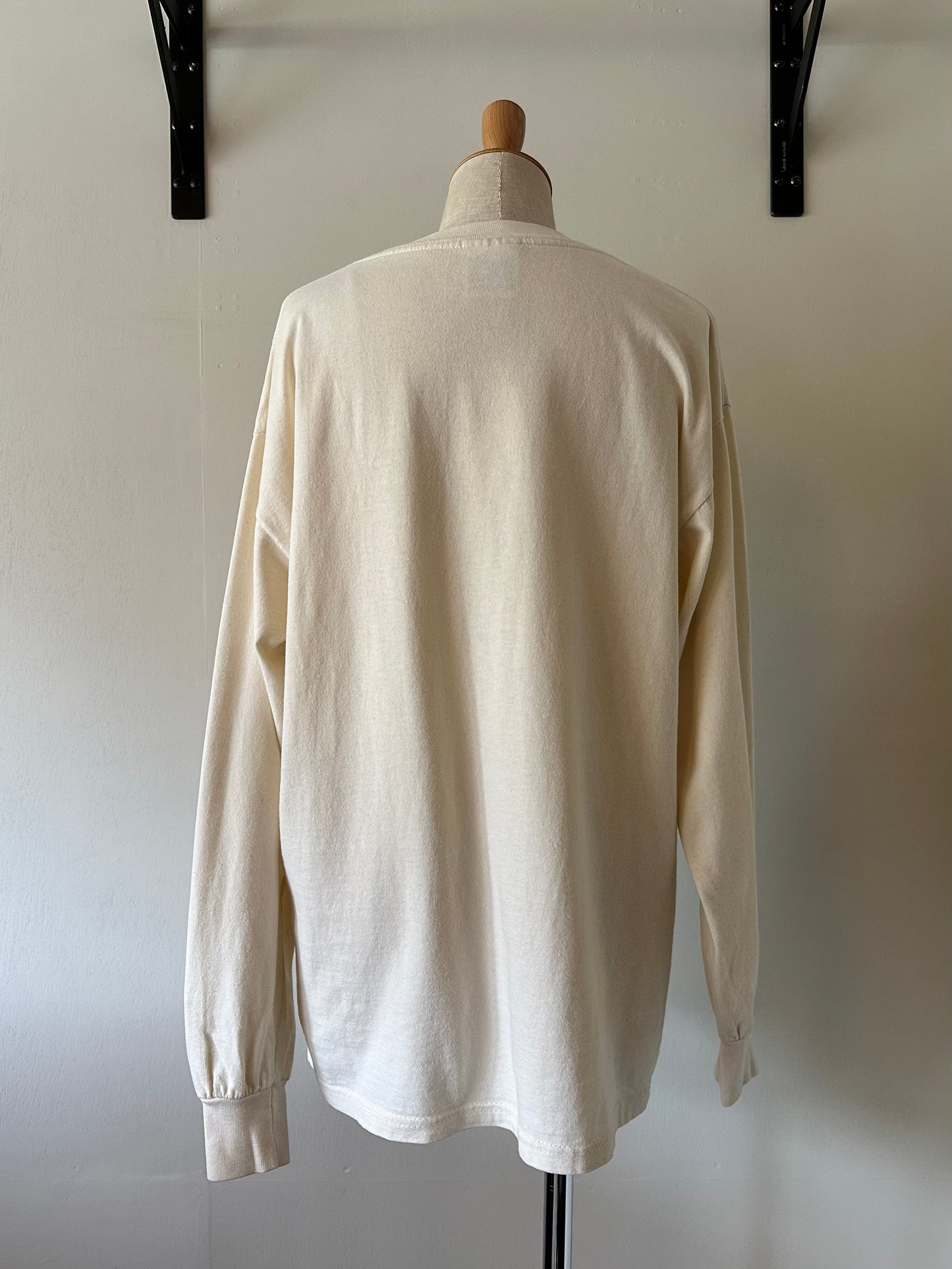 horse embroidery long sleeve T-shirt