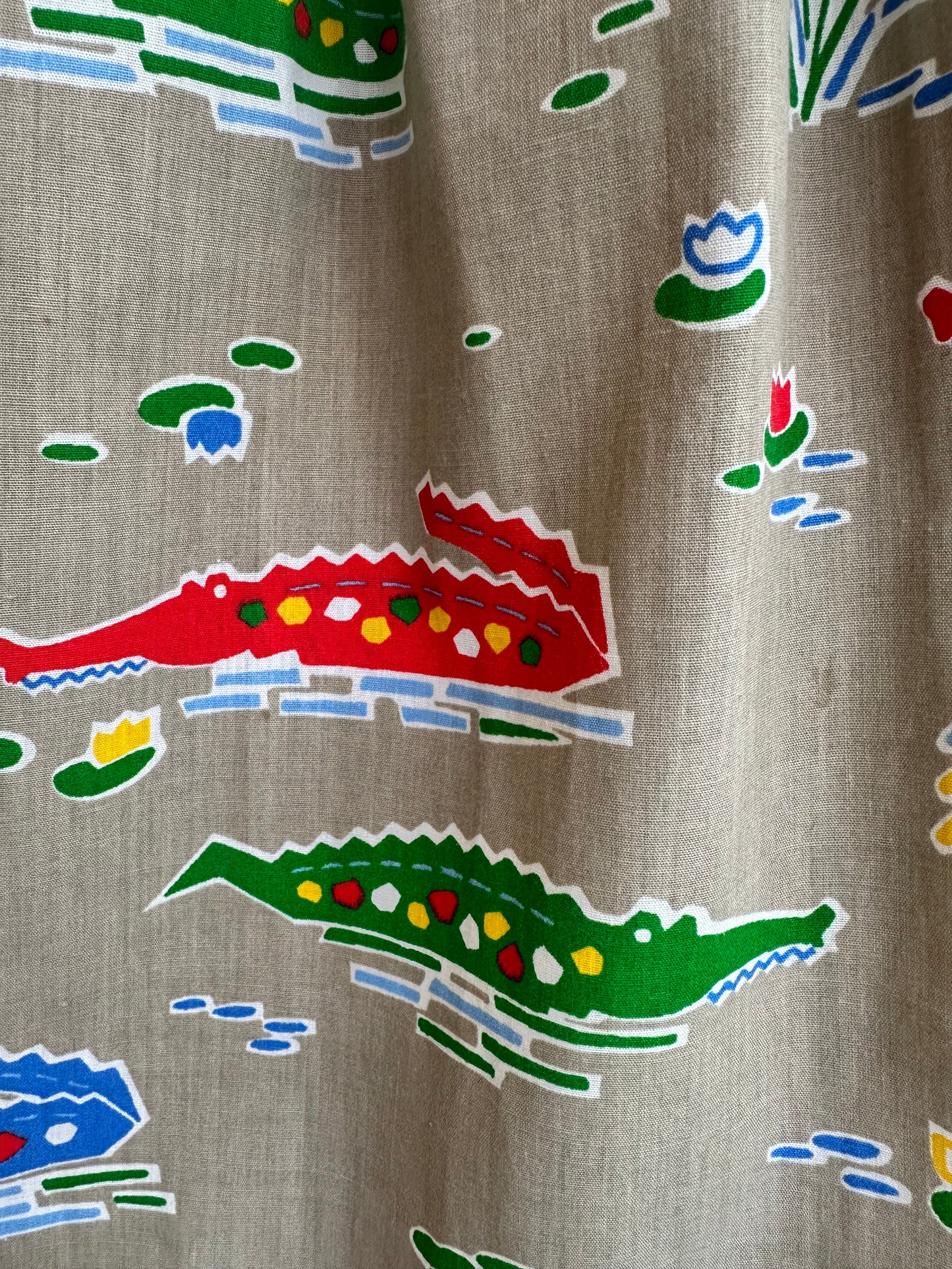 crocodile pattern skirt