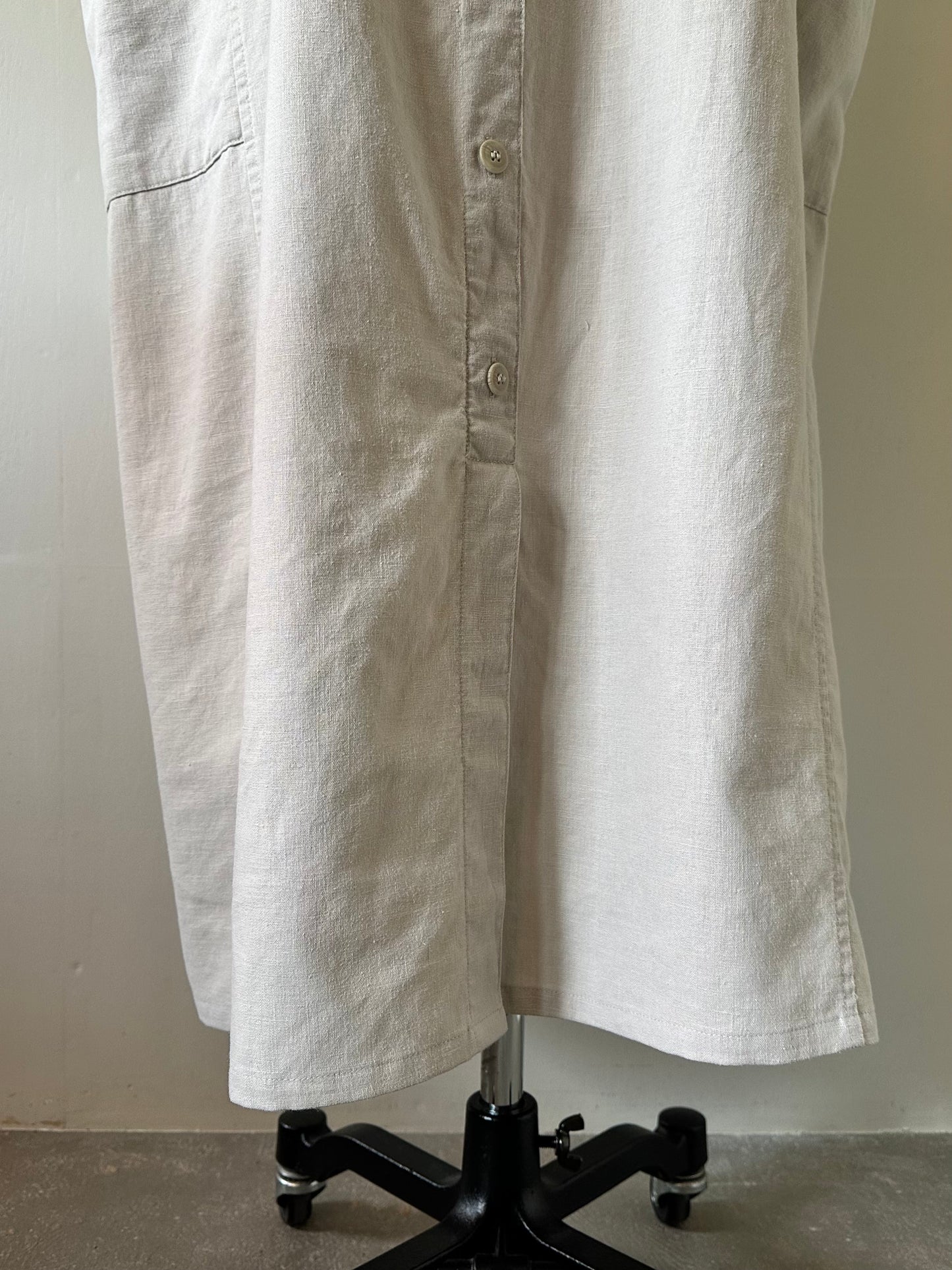 cotton linen sleeveless dress