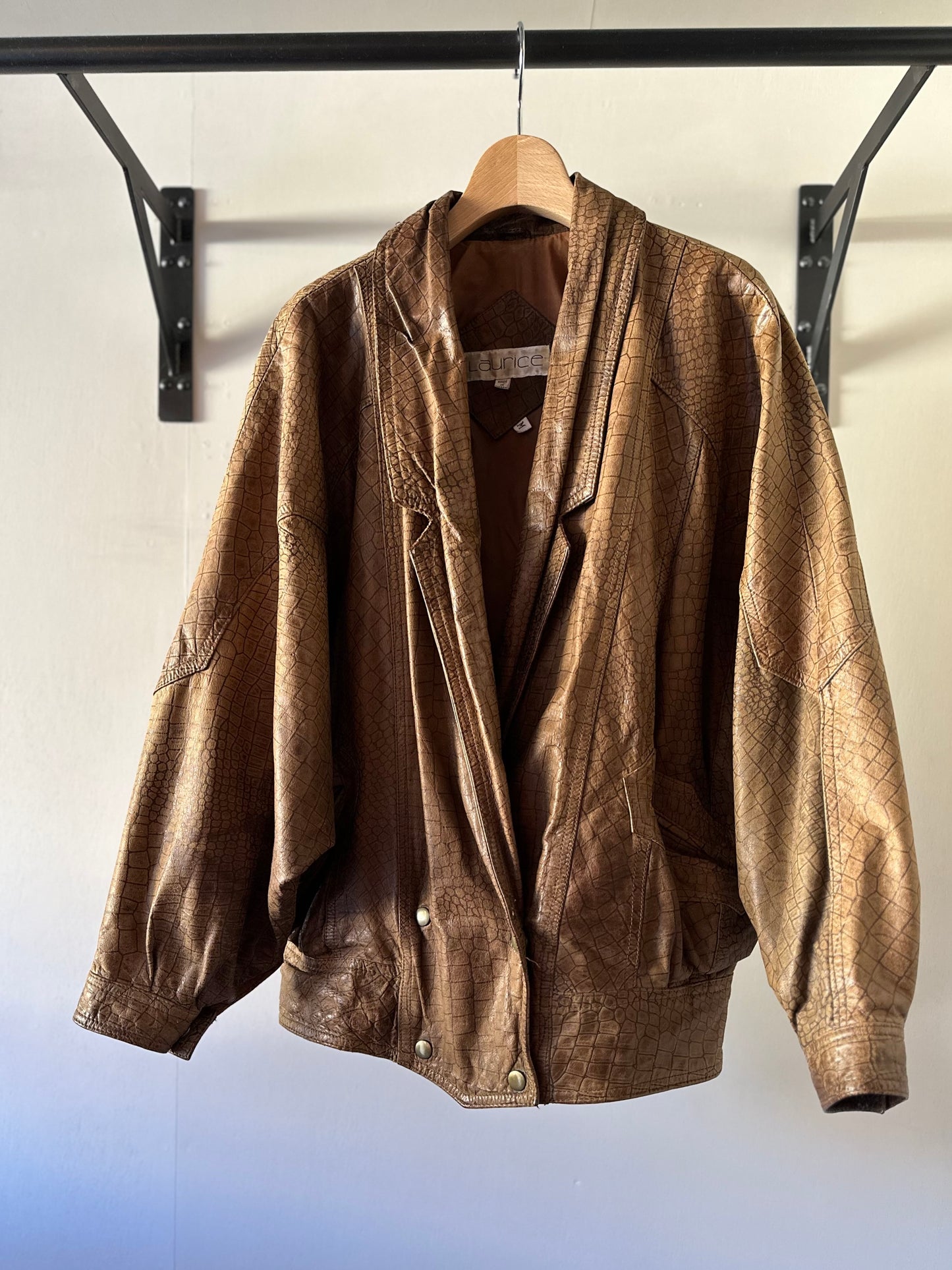 dolman sleeve leather jacket