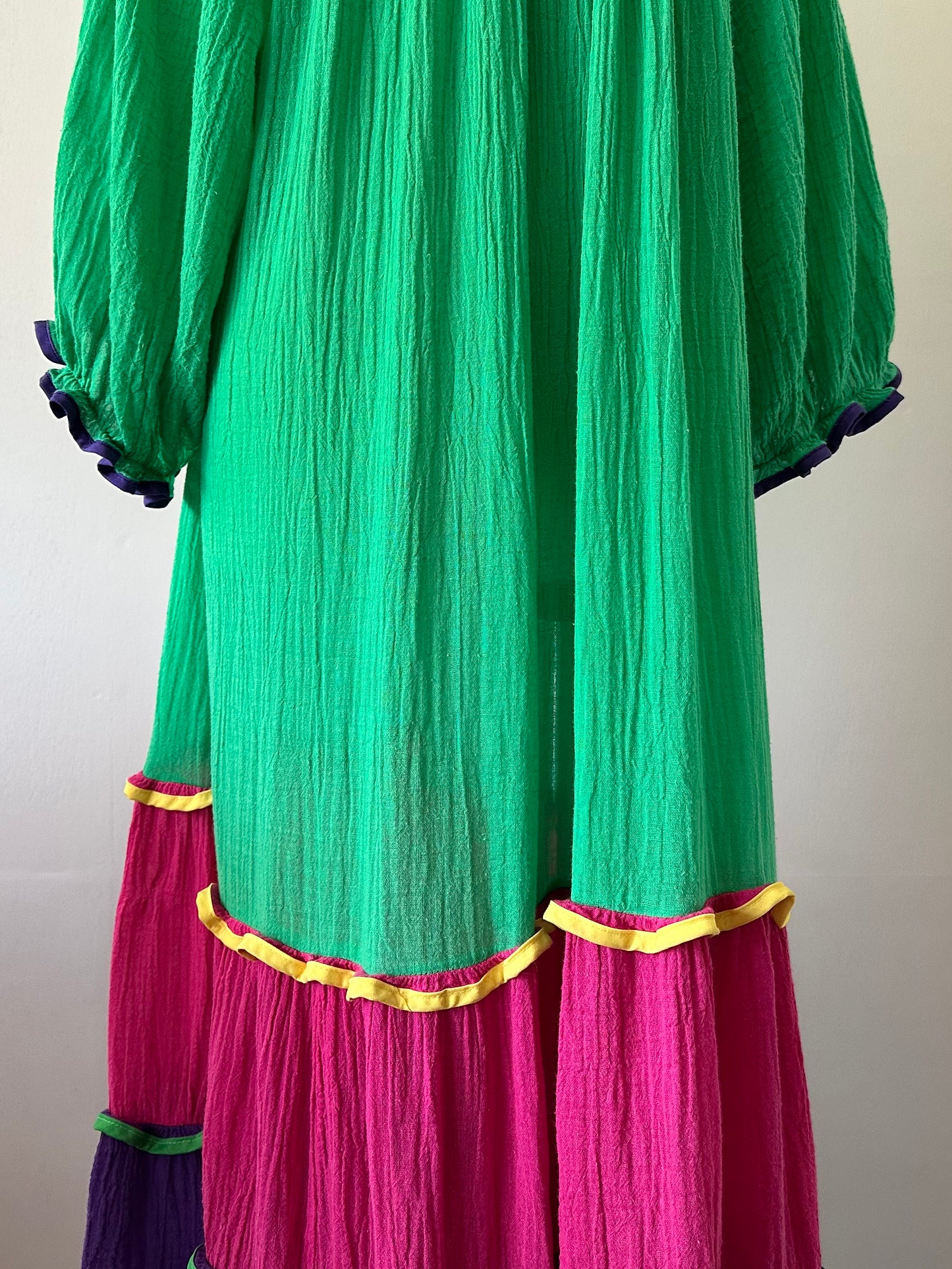 cotton tiered dress