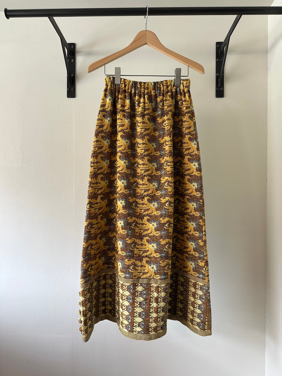 woven maxi skirt