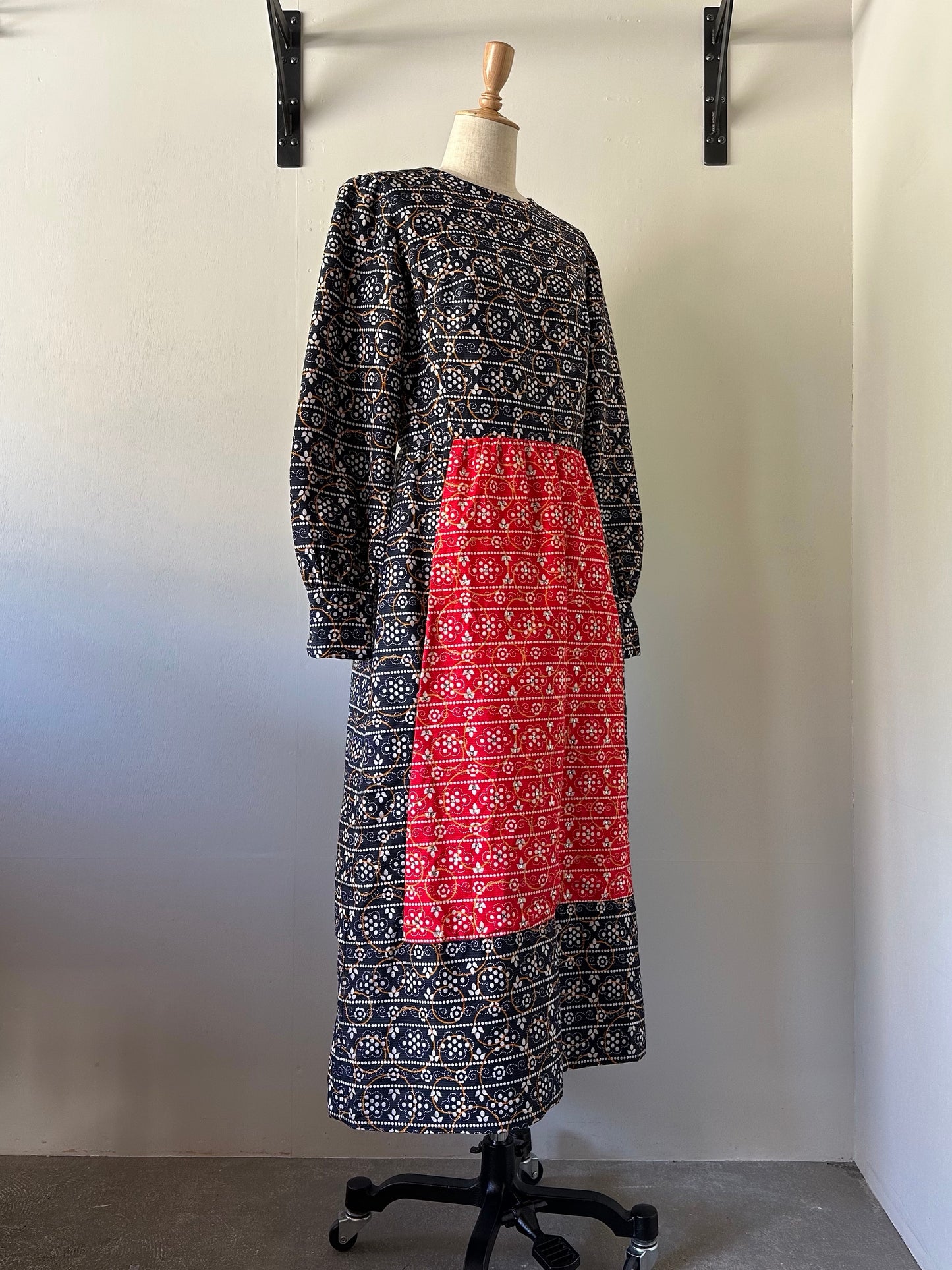 60s rhinestone layered design dress