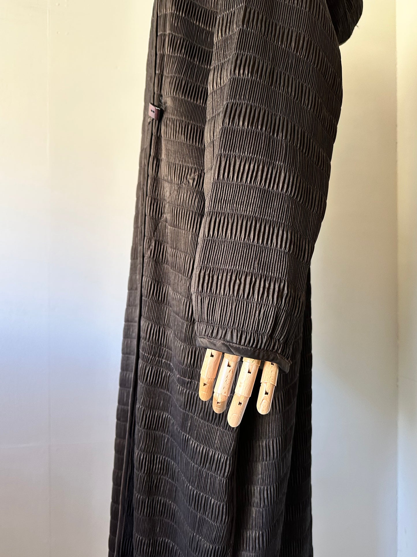 reversible pleats coat