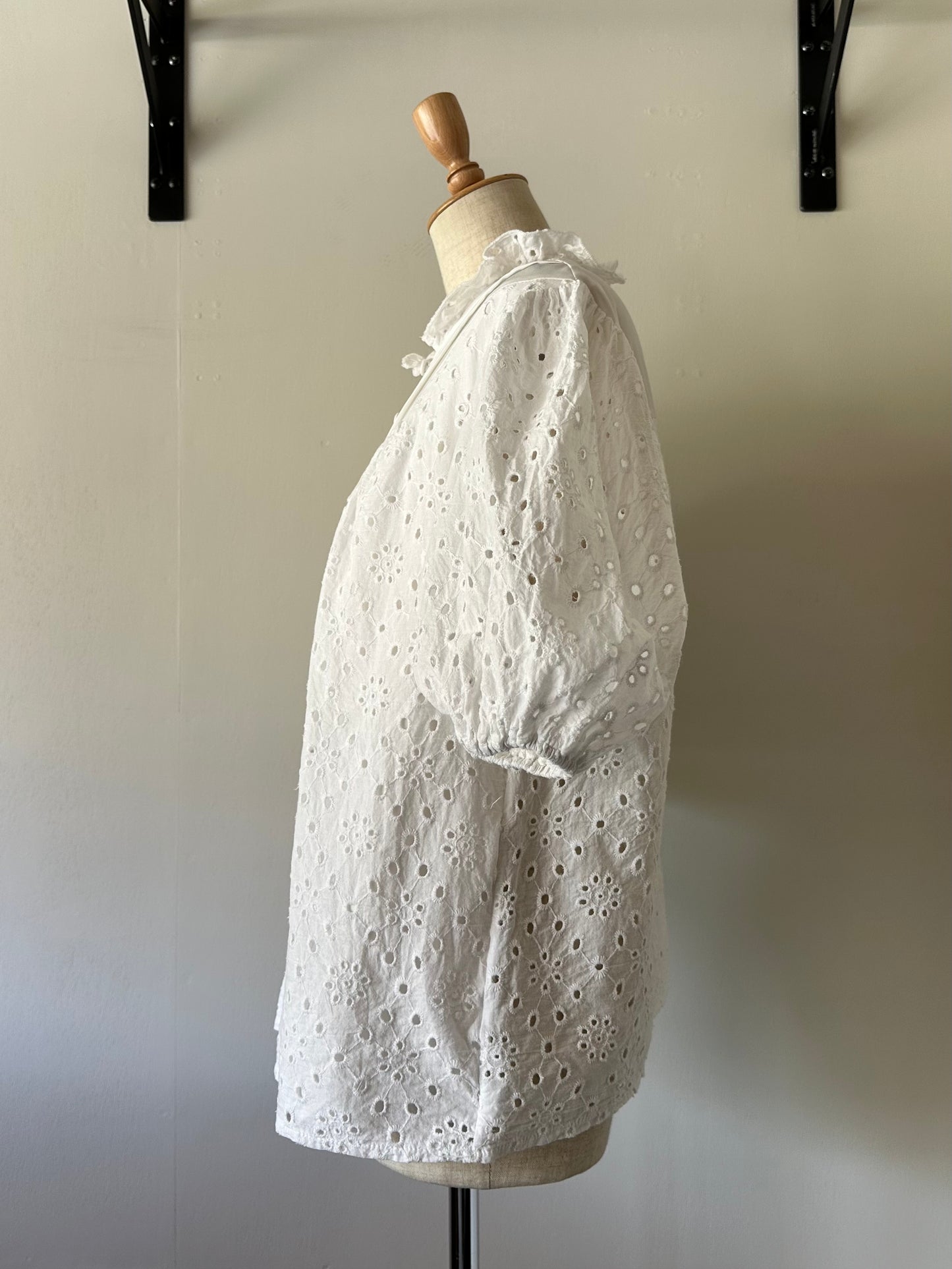 eyelet lace blouse