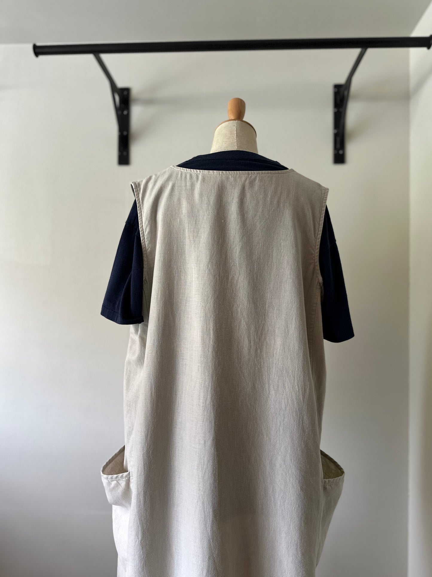 cotton linen sleeveless dress