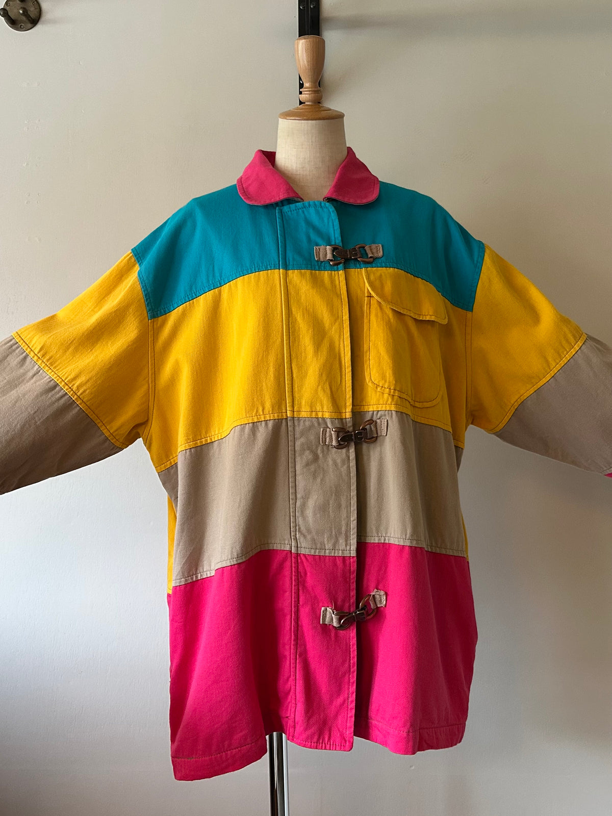 multicolored cotton jacket